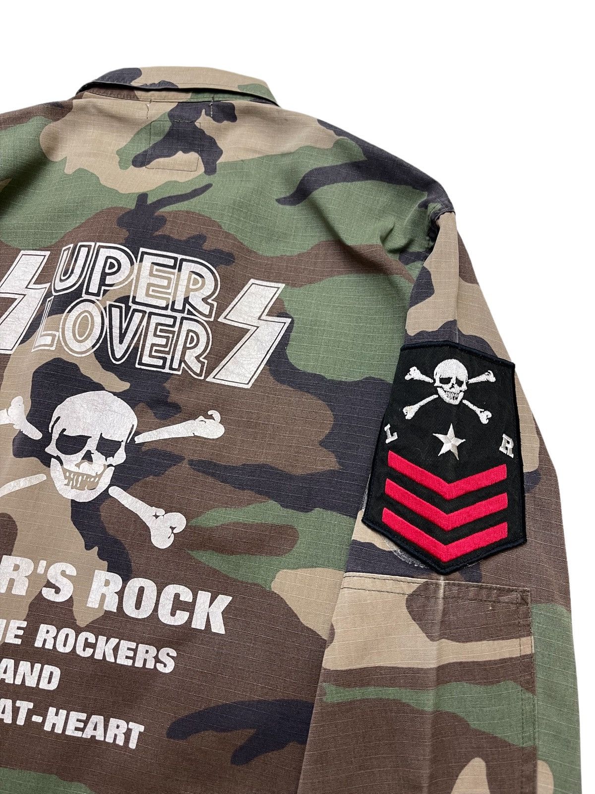 Japanese Brand RARE! Super Lovers Japan Camo Chore Jacket Size US S / EU 44-46 / 1 - 3 Thumbnail