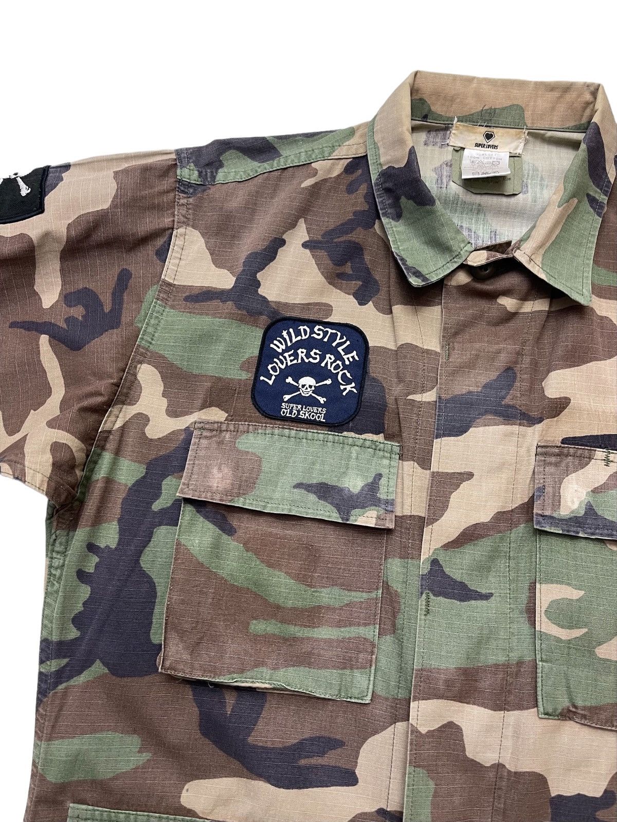 Japanese Brand RARE! Super Lovers Japan Camo Chore Jacket Size US S / EU 44-46 / 1 - 13 Thumbnail