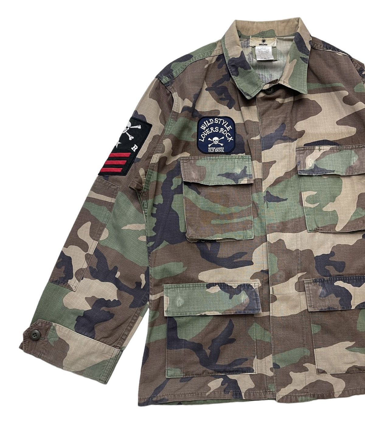 Japanese Brand RARE! Super Lovers Japan Camo Chore Jacket Size US S / EU 44-46 / 1 - 9 Thumbnail
