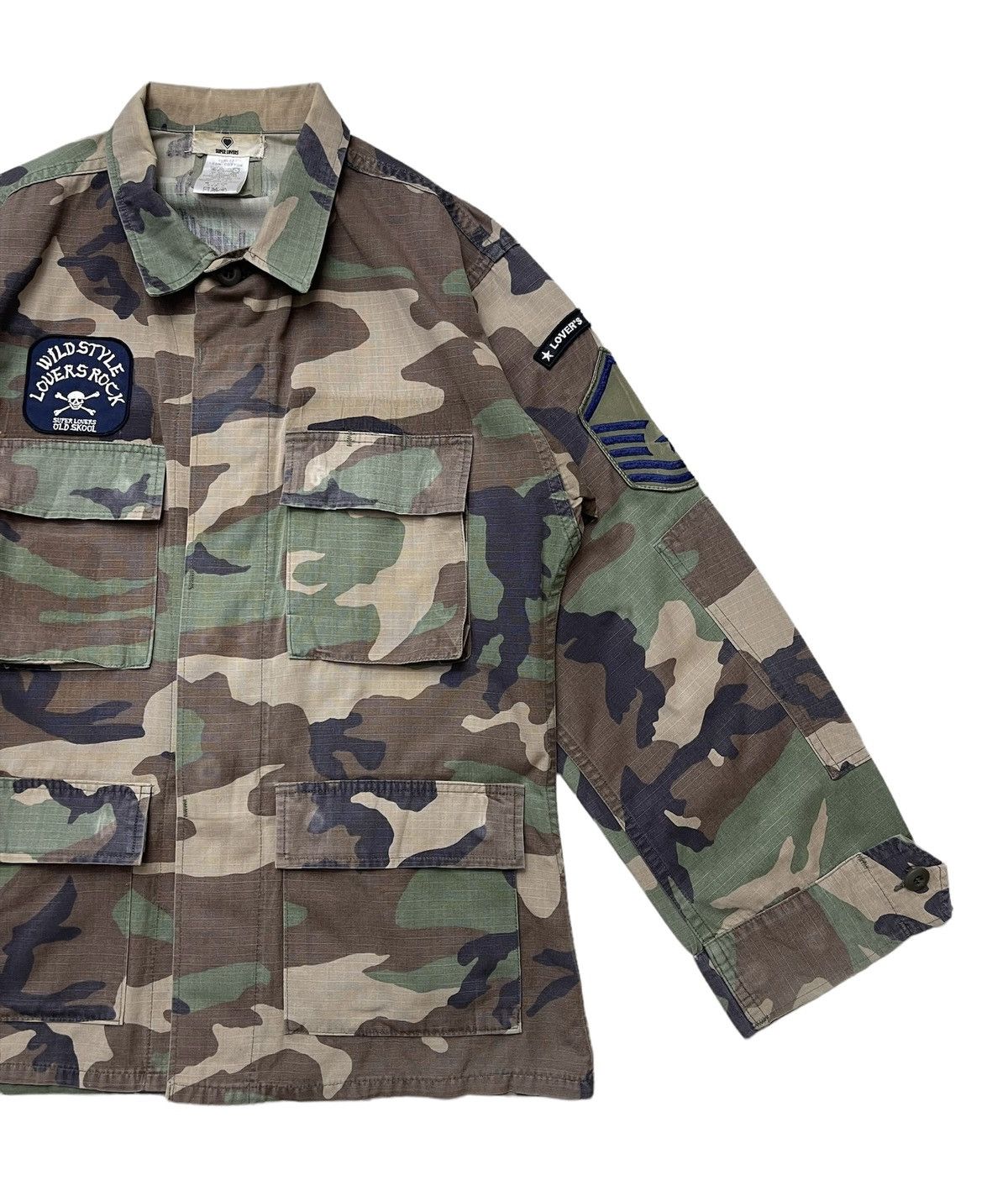 Japanese Brand RARE! Super Lovers Japan Camo Chore Jacket Size US S / EU 44-46 / 1 - 10 Thumbnail