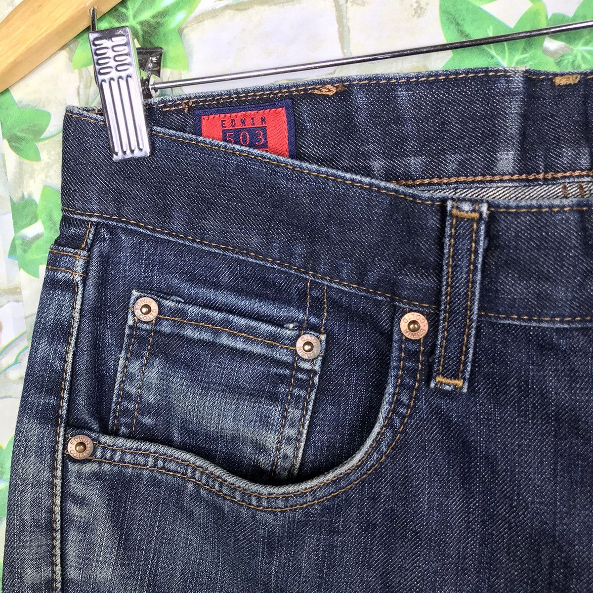 Edwin × Japanese Brand × Vintage rare design Vintage edwin jeans Edwin size 31 Edwin 503 Size US 31 - 7 Thumbnail