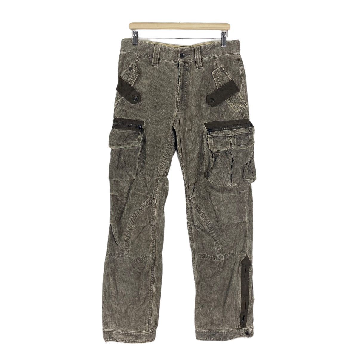 ❄️ZEGNA CORDUROY MULTI POCKET TACTICAL CARGO PANTS