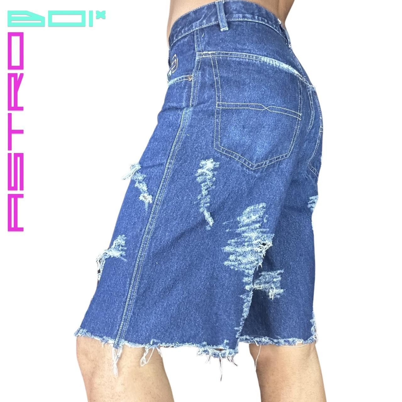 Sean John ASTROBOI* SEAN JEAN DISTRESSED BLUE DENIM SHORTS_ 30" Size US 30 / EU 46 - 5 Thumbnail