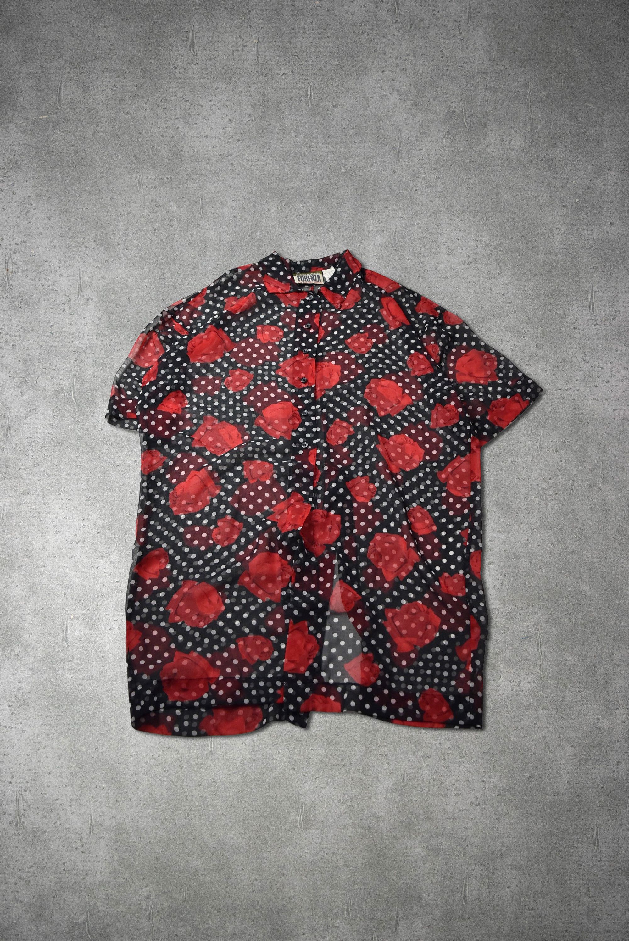 Vintage 90s thin flower graphic shirt 29303 - 872 67 Size US L / EU 52-54 / 3 - 1 Thumbnail