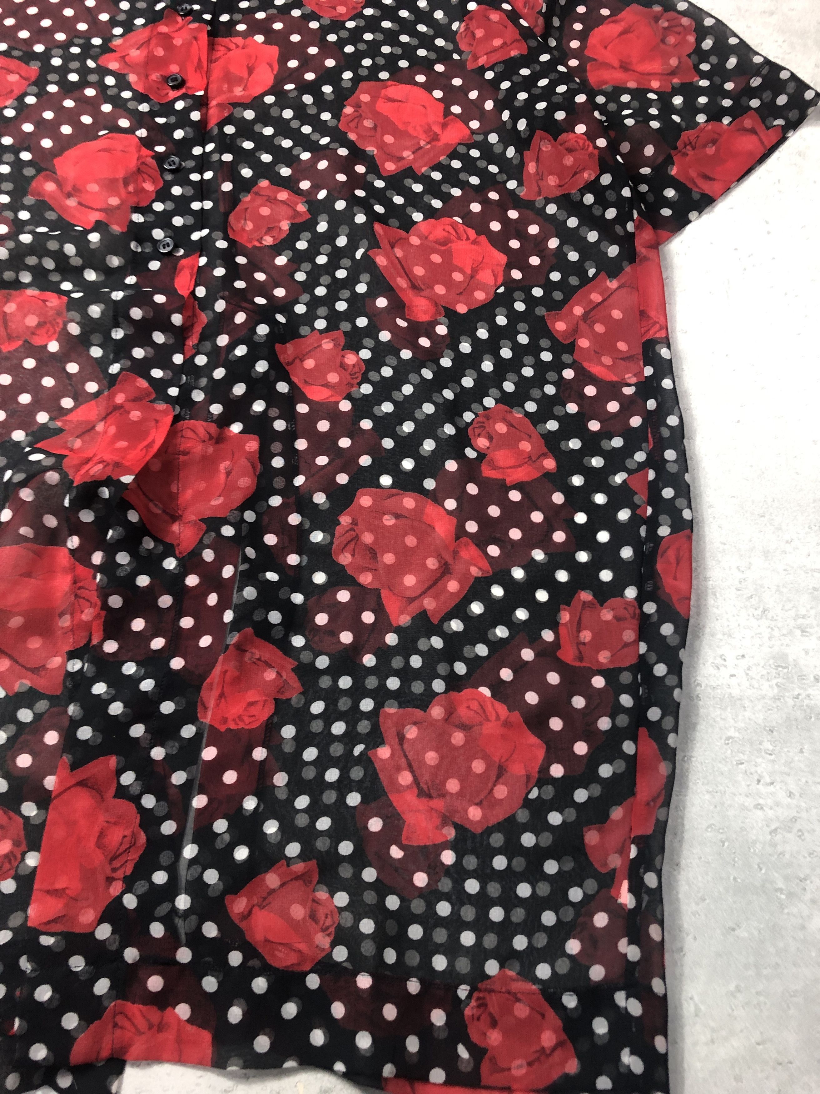 Vintage 90s thin flower graphic shirt 29303 - 872 67 Size US L / EU 52-54 / 3 - 4 Thumbnail