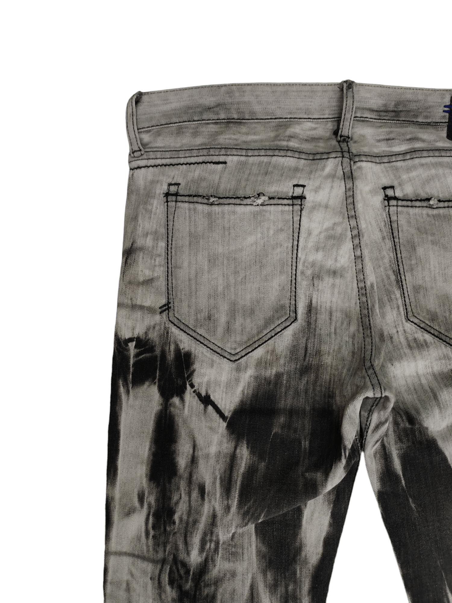 CIVARIZE Civarize Japan Acid Wash Charcoal Jeans Zipper Hem Slim Fit Size US 32 / EU 48 - 12 Thumbnail