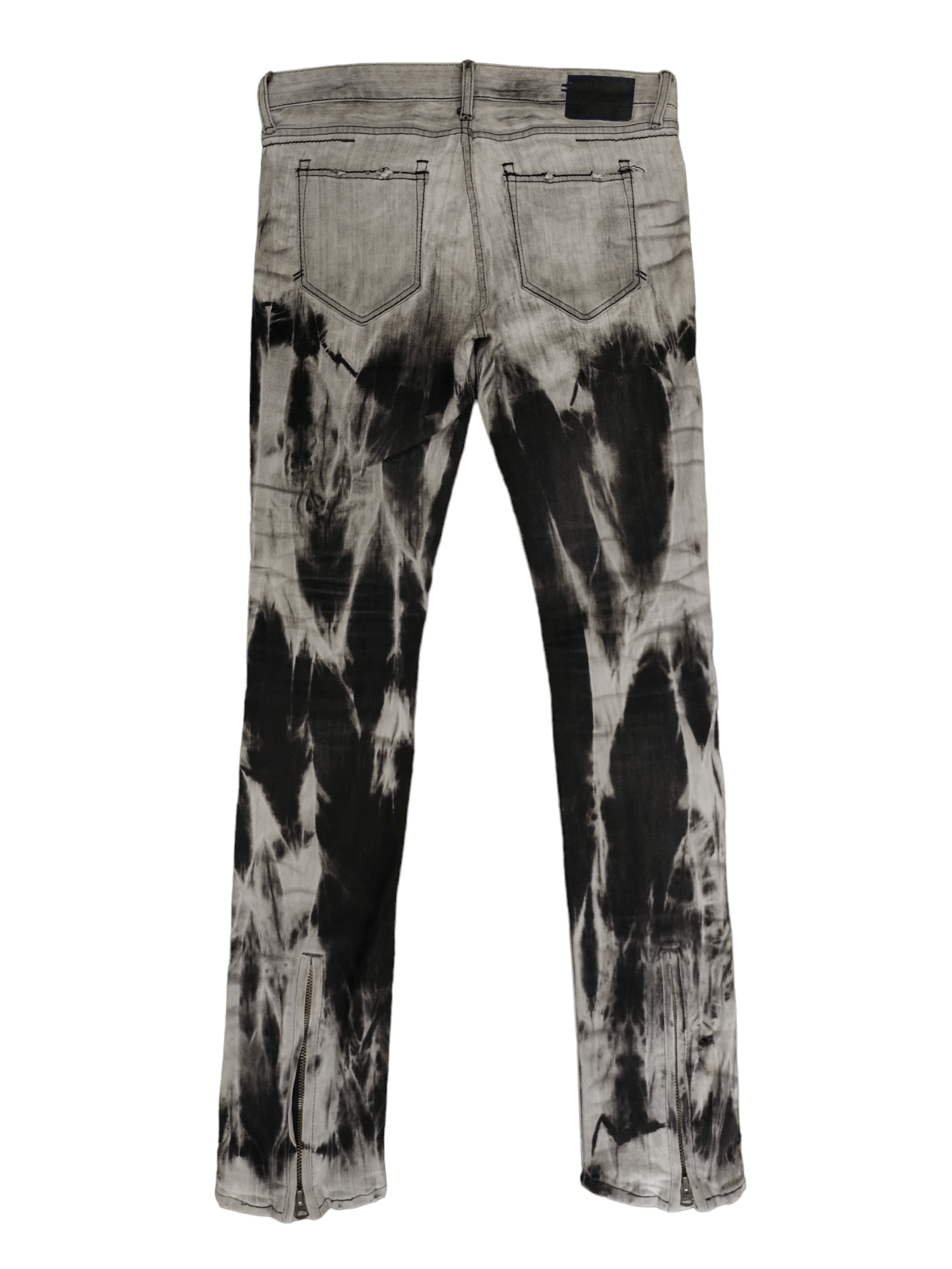 CIVARIZE Civarize Japan Acid Wash Charcoal Jeans Zipper Hem Slim Fit Size US 32 / EU 48 - 9 Thumbnail