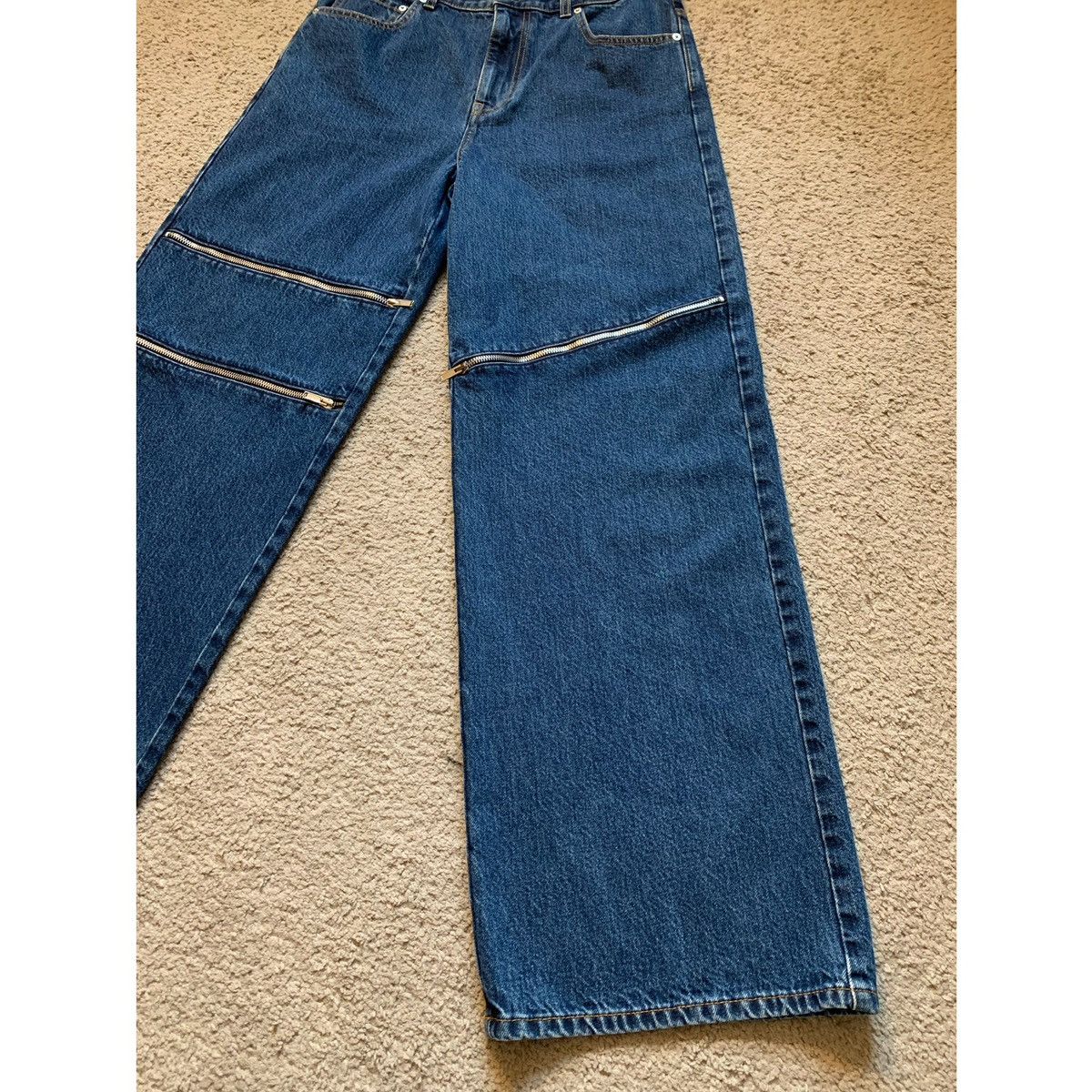 Helmut Lang HELMUT LANG ZIPPER WIDE JEANS Size US 32 / EU 48 - 7 Thumbnail
