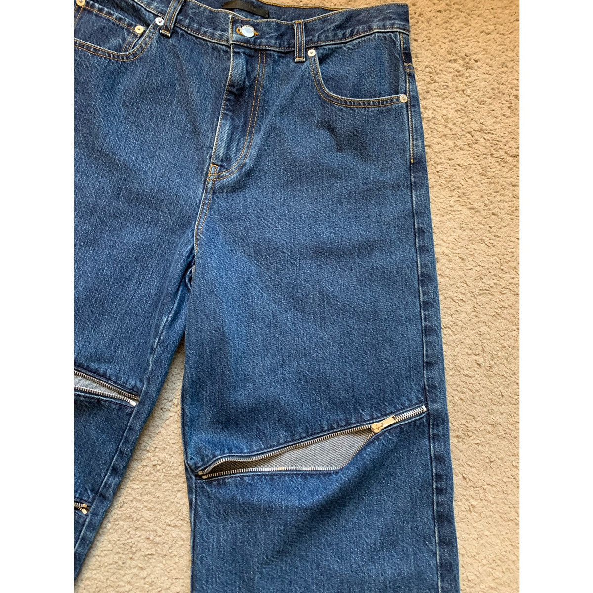 Helmut Lang HELMUT LANG ZIPPER WIDE JEANS Size US 32 / EU 48 - 4 Thumbnail
