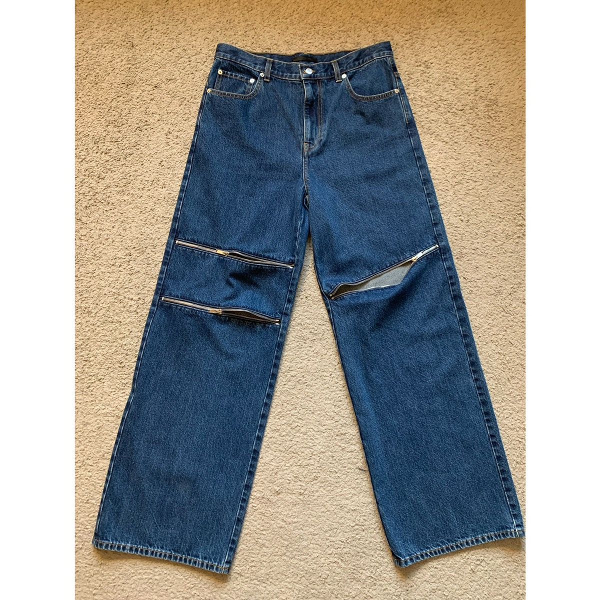 Helmut Lang HELMUT LANG ZIPPER WIDE JEANS Size US 32 / EU 48 - 3 Thumbnail