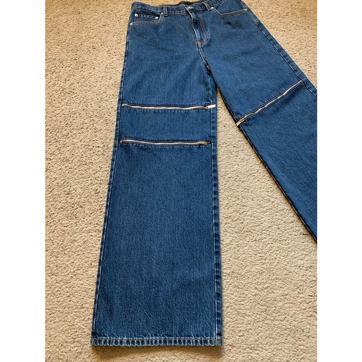 Helmut Lang HELMUT LANG ZIPPER WIDE JEANS Size US 32 / EU 48 - 2 Thumbnail