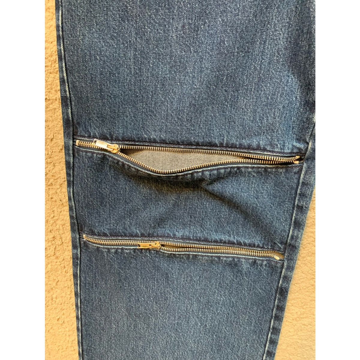Helmut Lang HELMUT LANG ZIPPER WIDE JEANS Size US 32 / EU 48 - 8 Thumbnail