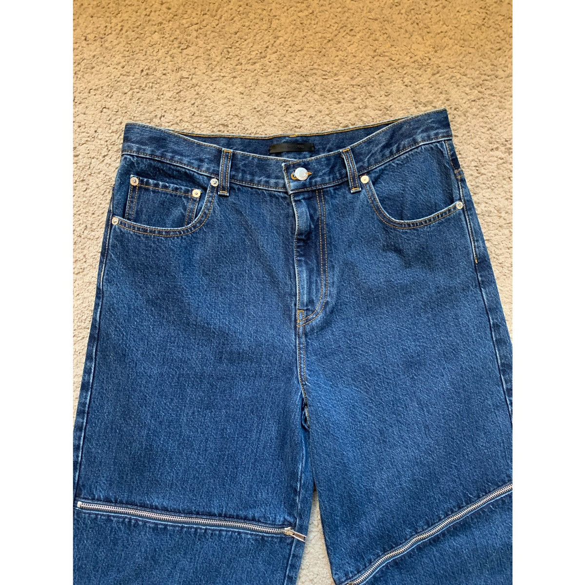 Helmut Lang HELMUT LANG ZIPPER WIDE JEANS Size US 32 / EU 48 - 12 Thumbnail
