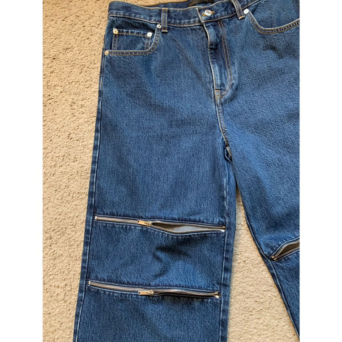 Helmut Lang HELMUT LANG ZIPPER WIDE JEANS Size US 32 / EU 48 - 11 Thumbnail