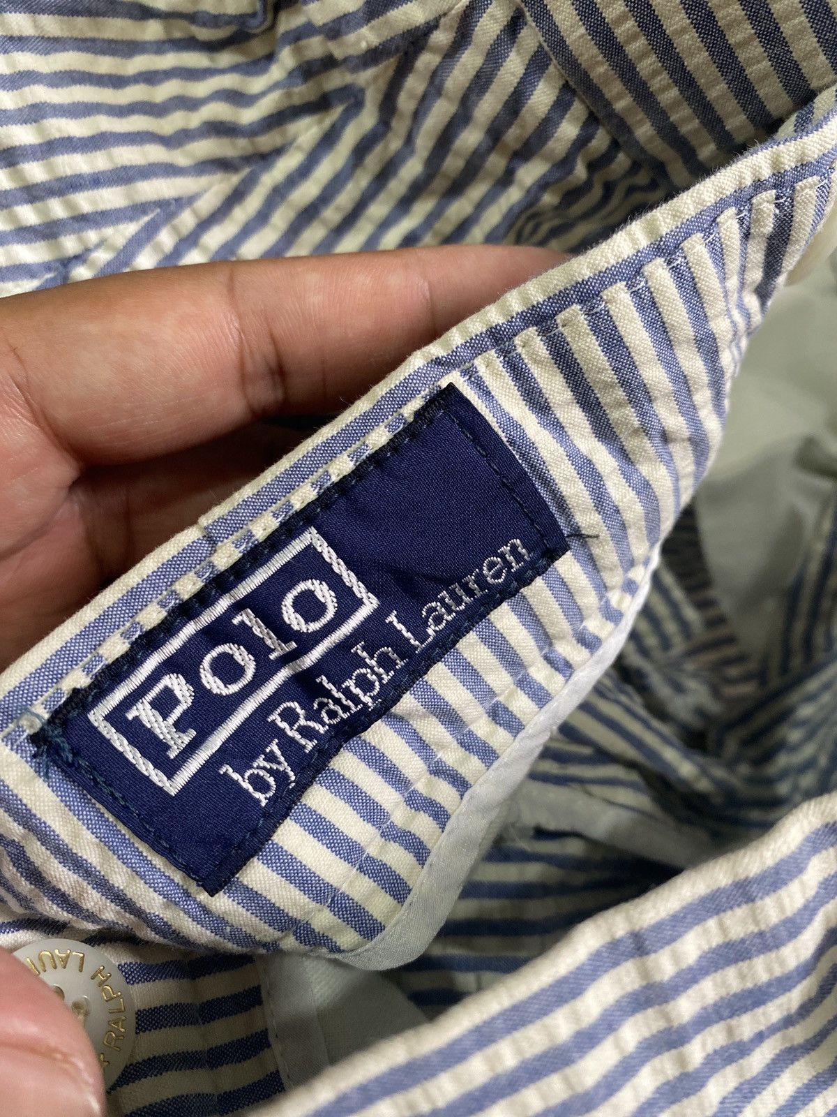 Polo Ralph Lauren vintage polo ralph lauren striped wide pants Size US 30 / EU 46 - 10 Thumbnail