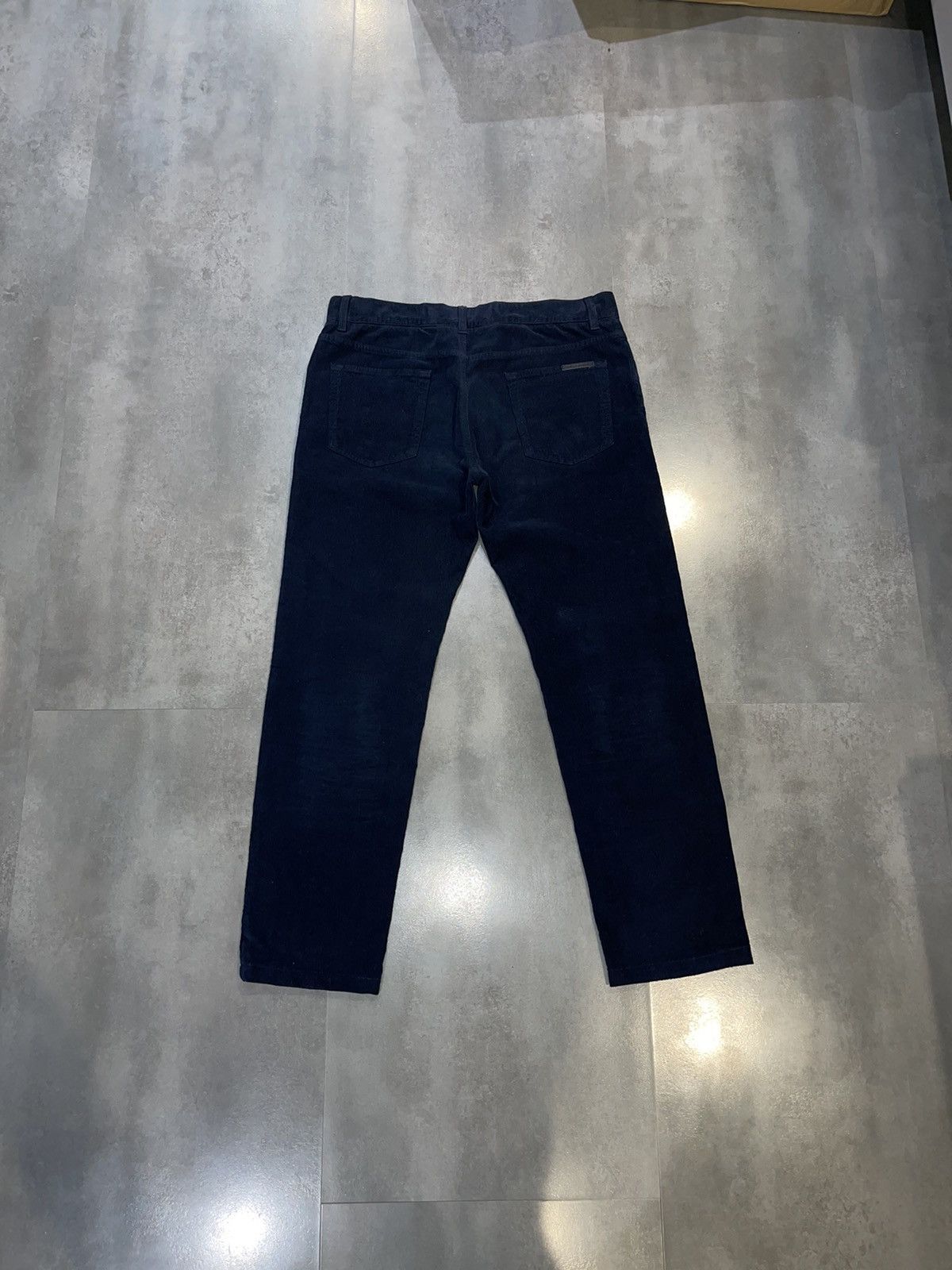 Dolce & Gabbana DS! Dolce & Gabbana Dark Navy Corduroy Casual Pants Size US 34 / EU 50 - 9 Thumbnail