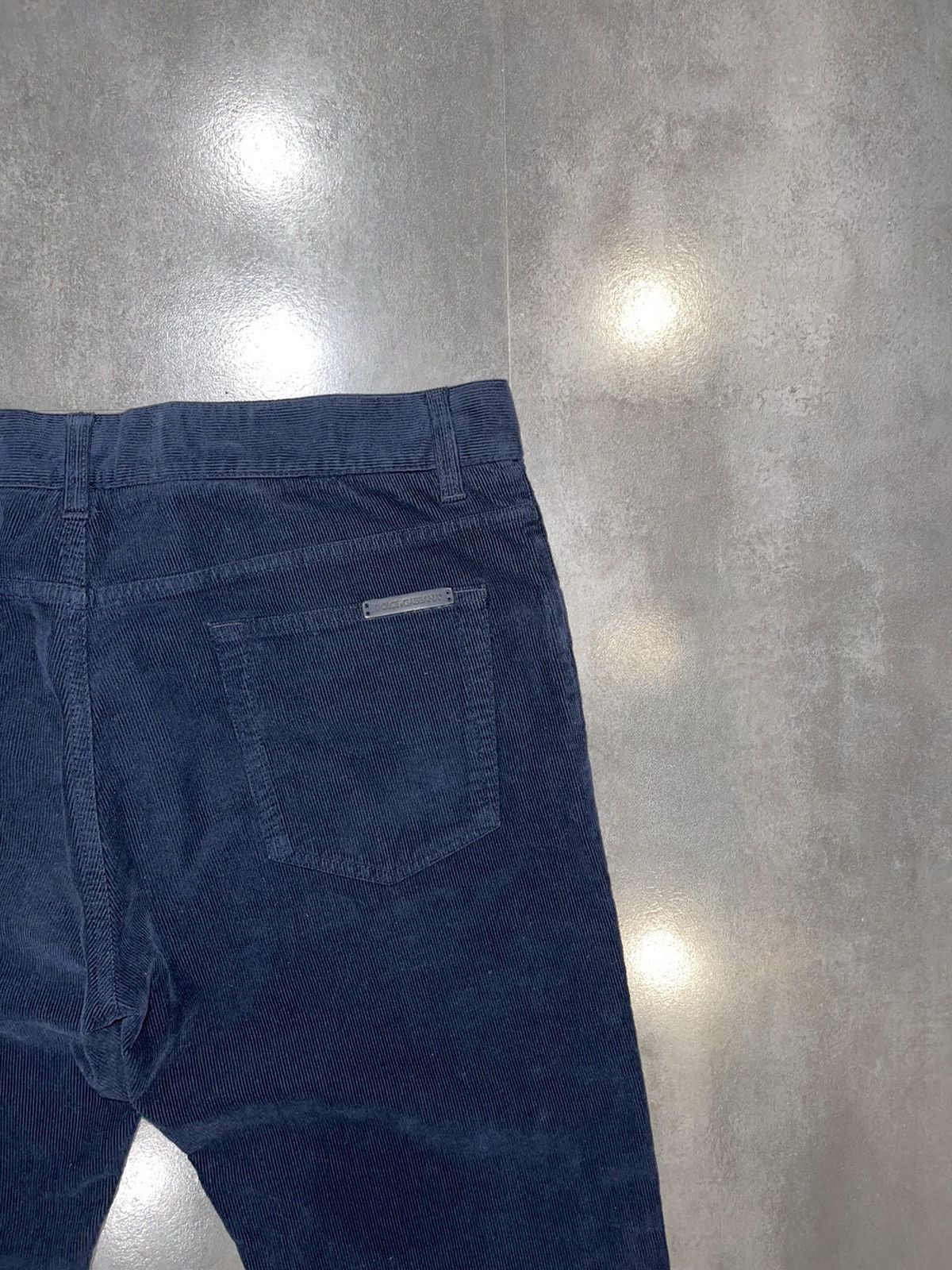 Dolce & Gabbana DS! Dolce & Gabbana Dark Navy Corduroy Casual Pants Size US 34 / EU 50 - 10 Thumbnail