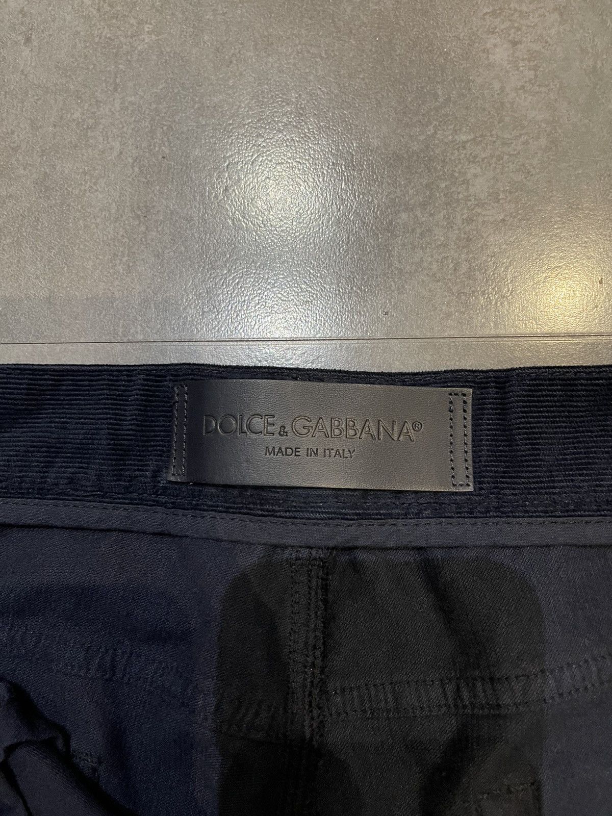 Dolce & Gabbana DS! Dolce & Gabbana Dark Navy Corduroy Casual Pants Size US 34 / EU 50 - 12 Thumbnail