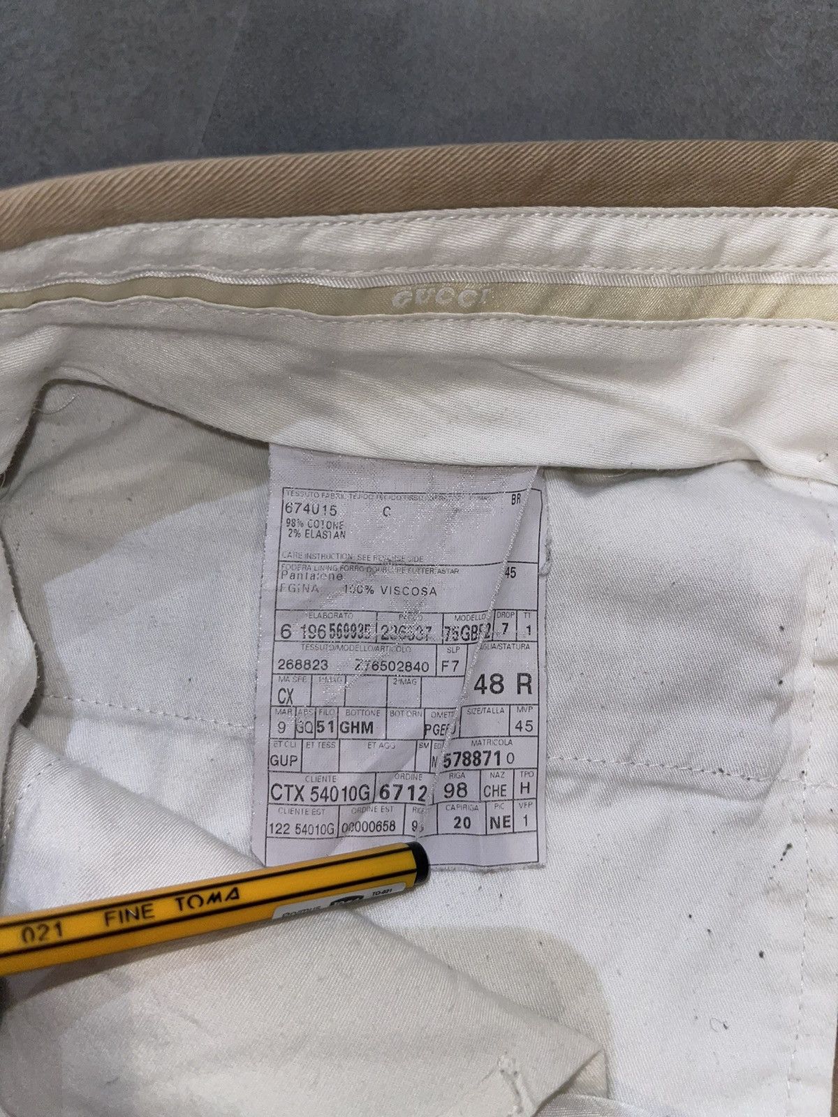 Gucci Gucci Beige Chino Pants Size US 32 / EU 48 - 15 Thumbnail