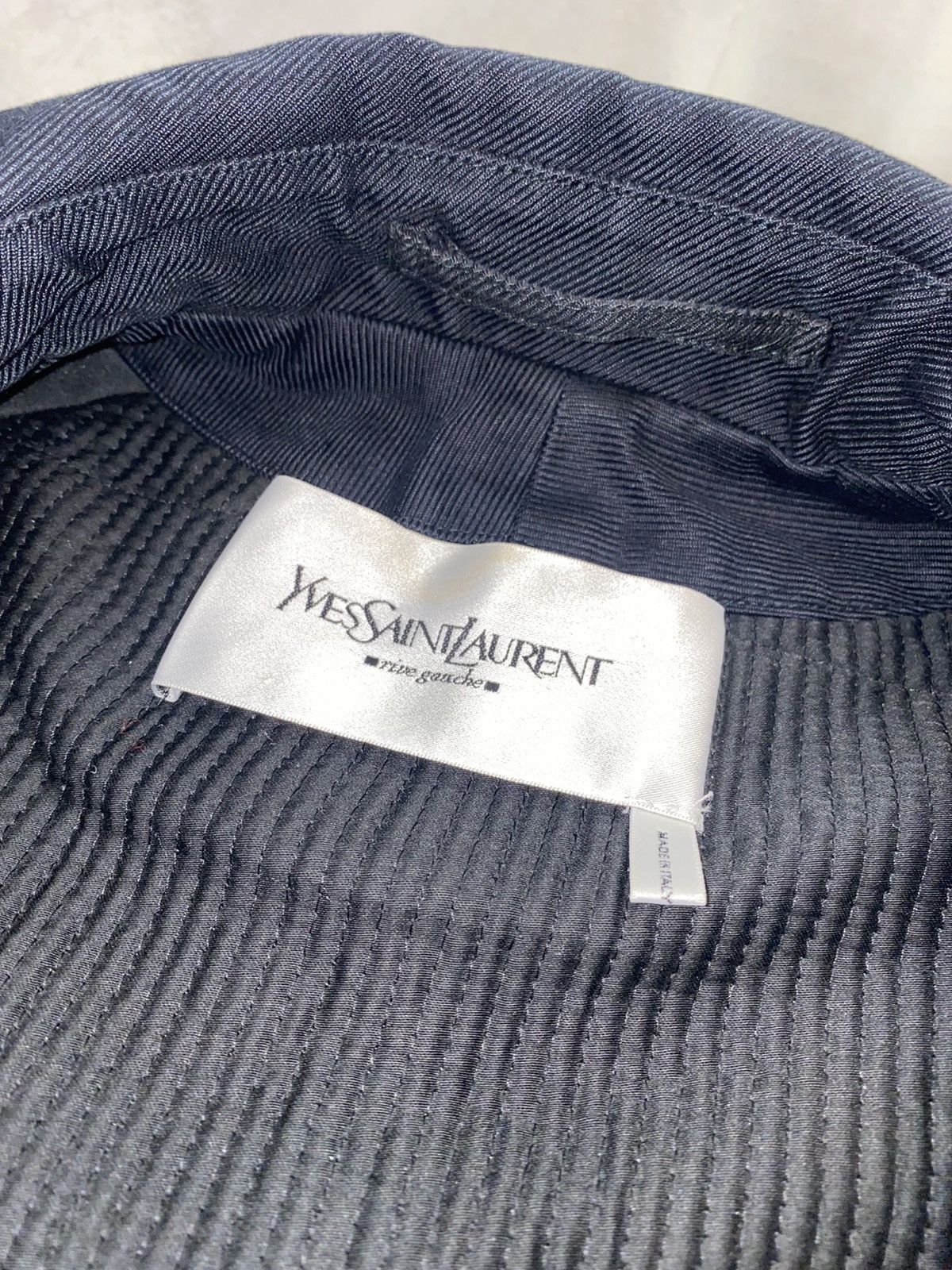 Saint Laurent Paris Yves Saint Laurent Rive Gauche Double Breasted Black Coat Size US M / EU 48-50 / 2 - 15 Thumbnail