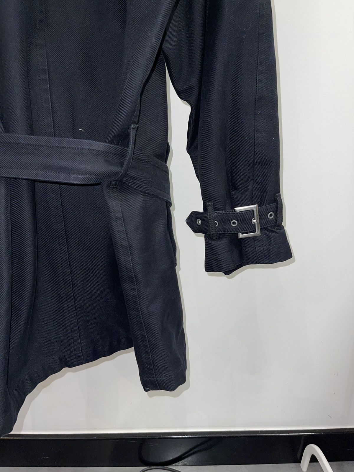 Saint Laurent Paris Yves Saint Laurent Rive Gauche Double Breasted Black Coat Size US M / EU 48-50 / 2 - 9 Thumbnail