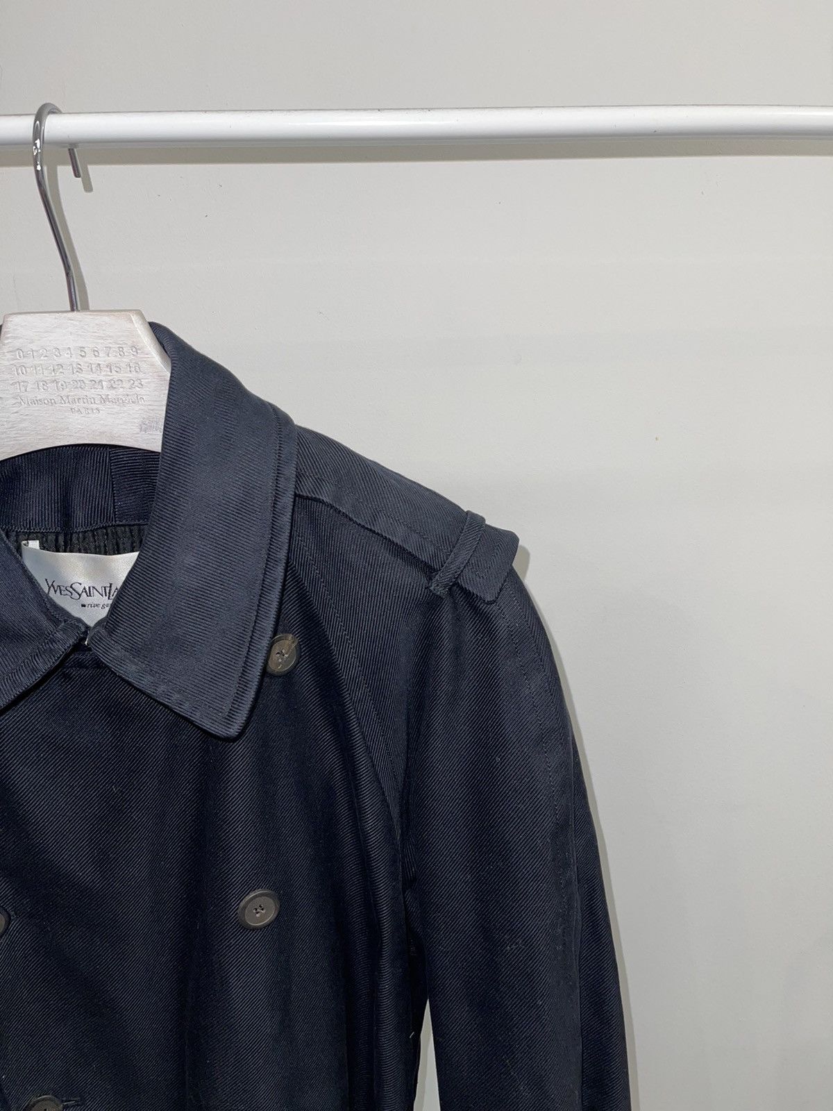 Saint Laurent Paris Yves Saint Laurent Rive Gauche Double Breasted Black Coat Size US M / EU 48-50 / 2 - 5 Thumbnail