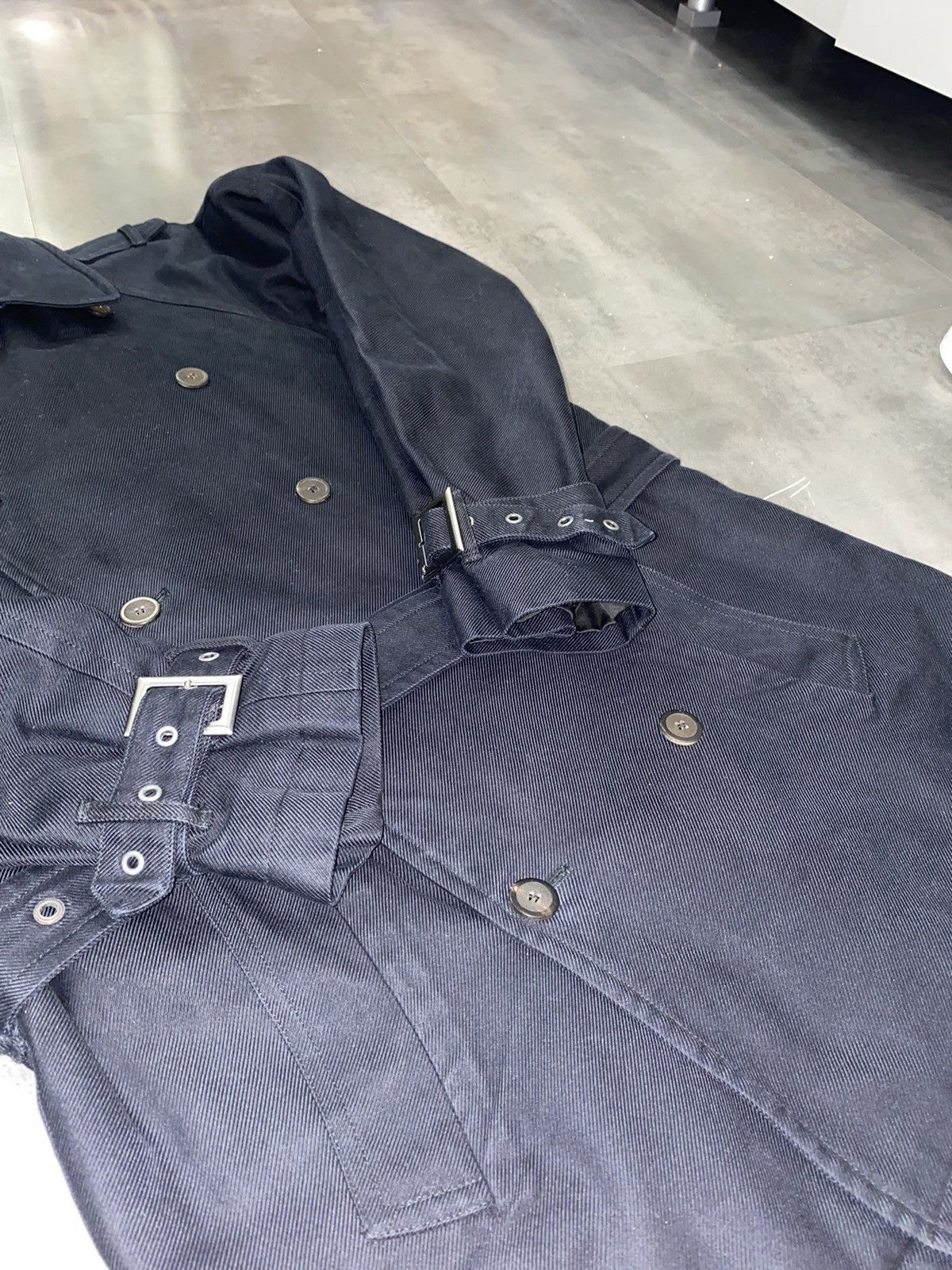 Saint Laurent Paris Yves Saint Laurent Rive Gauche Double Breasted Black Coat Size US M / EU 48-50 / 2 - 13 Thumbnail