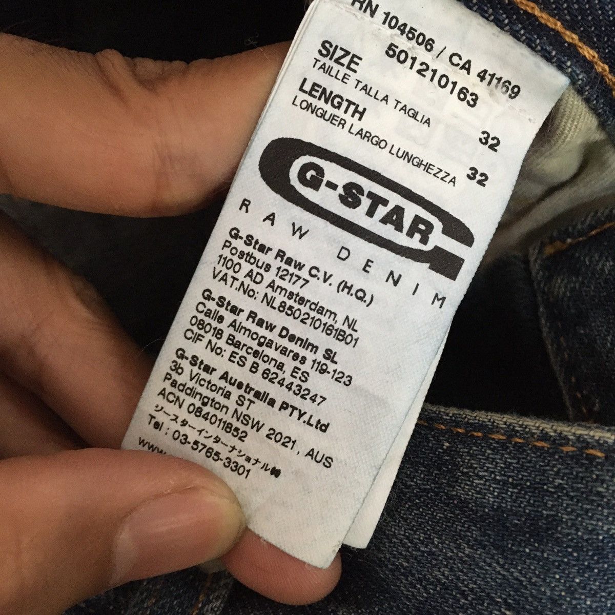 G-Star Unique G STAR RAW Denim Pants Size US 30 / EU 46 - 16 Thumbnail