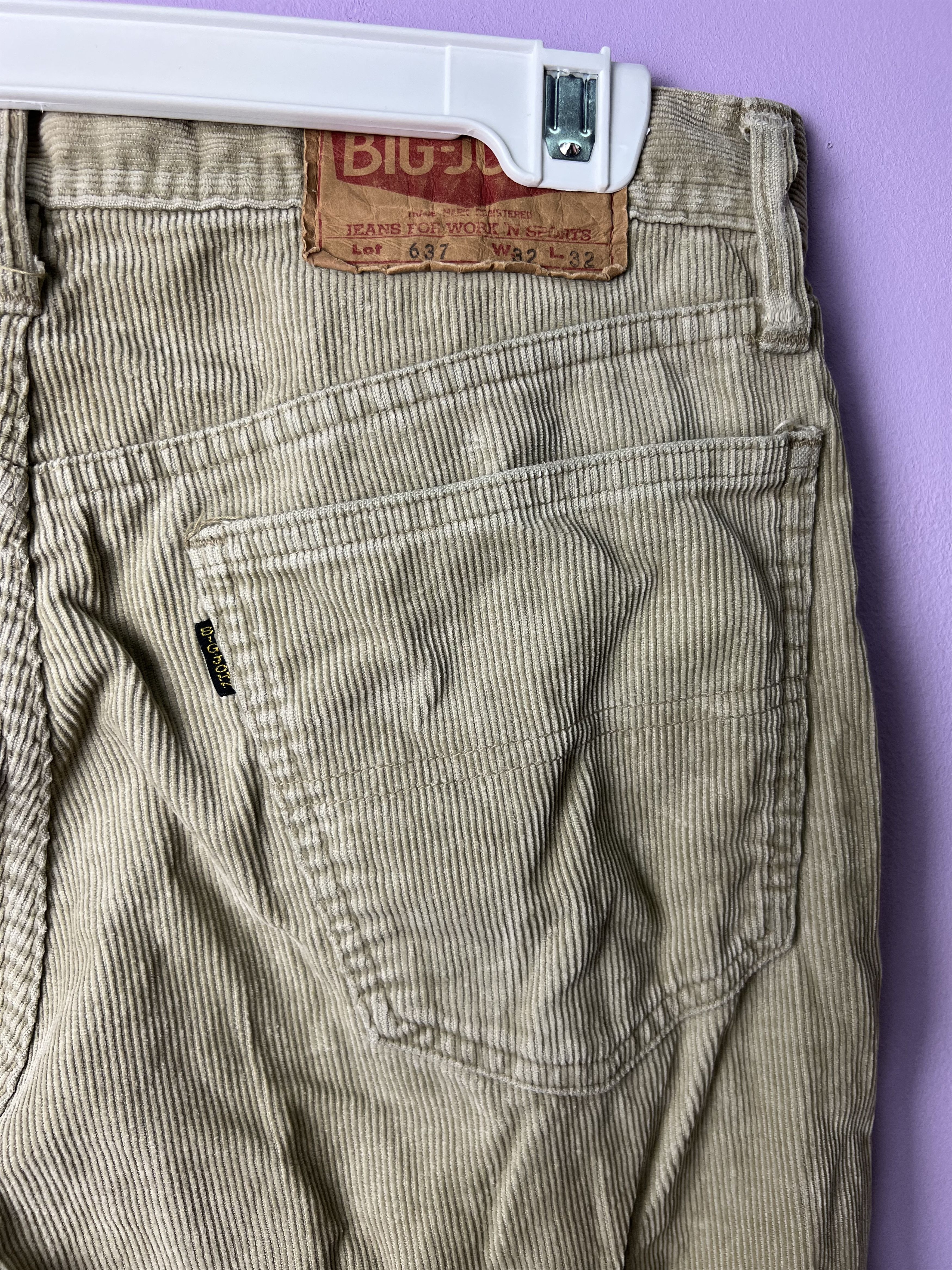 Big John 🔥Vintage Big John Pre Shrunk Corduroy Pants Size US 31 - 12 Thumbnail