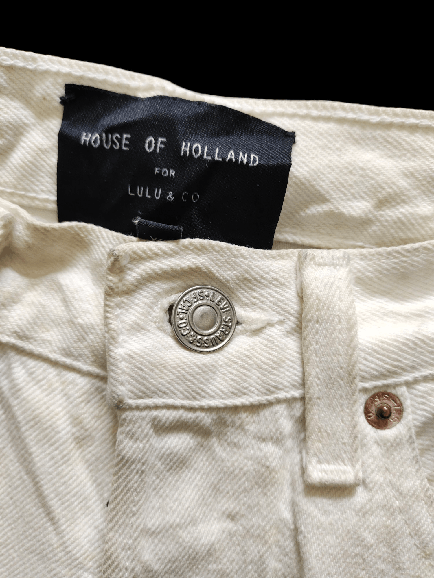 Engineered Garments × Levi's Vintage Levis X House of Holland Polkadot Dirty Wash Jeans Size US 28 / EU 44 - 14 Thumbnail