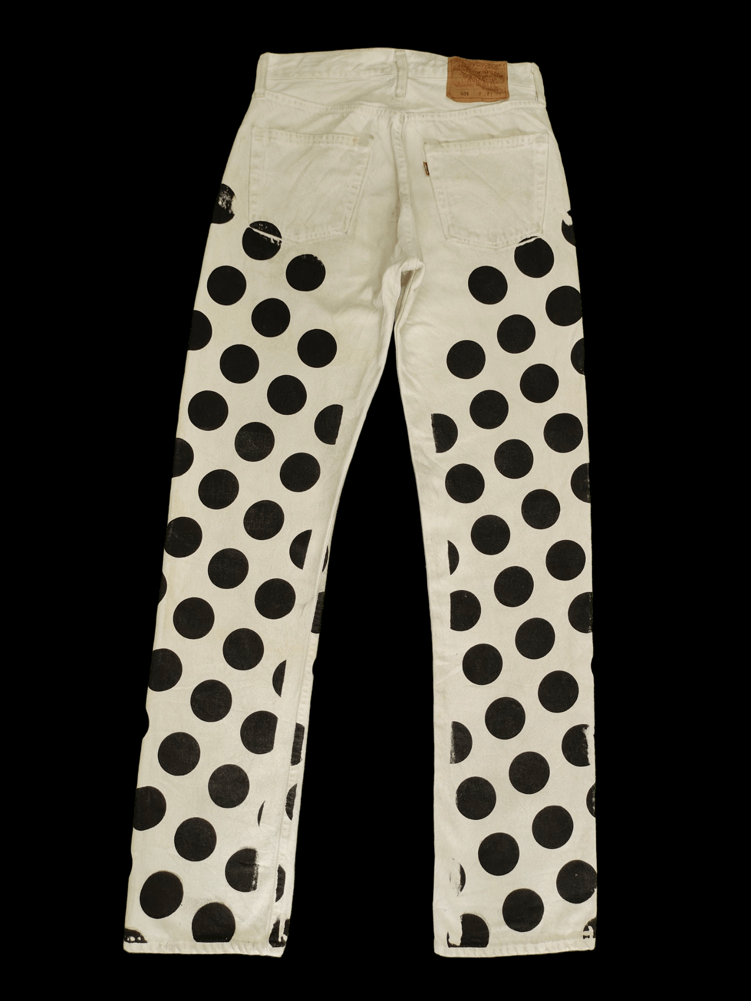 Engineered Garments × Levi's Vintage Levis X House of Holland Polkadot Dirty Wash Jeans Size US 28 / EU 44 - 1 Thumbnail