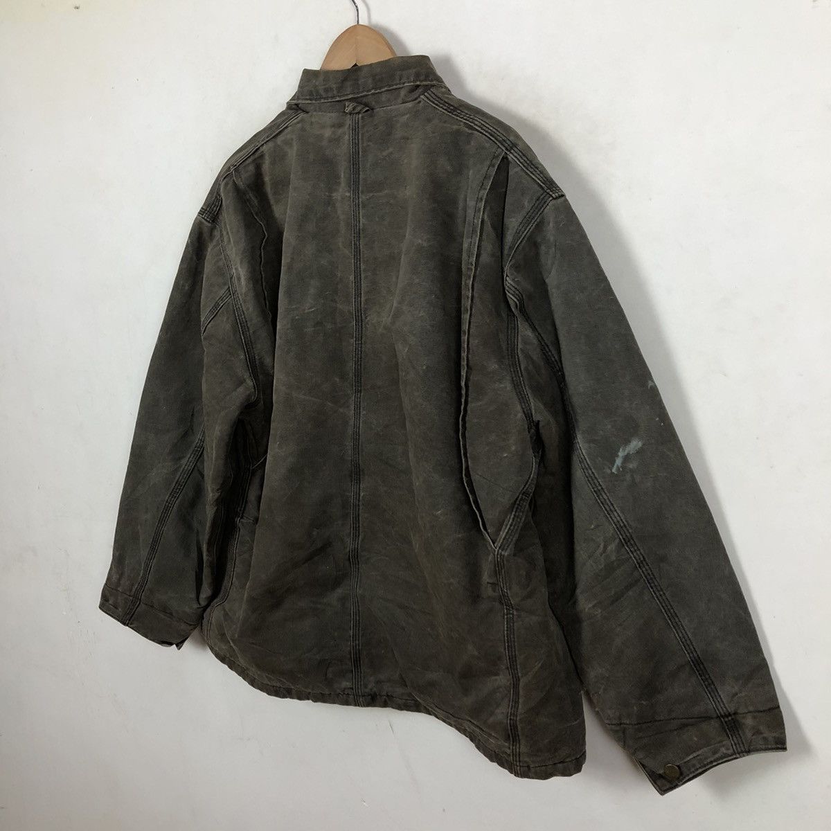 Carhartt 🔥VINTAGE CHORE WORKER JACKET CARHARTT USA BLANKET LINING Size US L / EU 52-54 / 3 - 9 Thumbnail