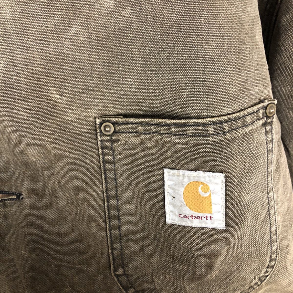 Carhartt 🔥VINTAGE CHORE WORKER JACKET CARHARTT USA BLANKET LINING Size US L / EU 52-54 / 3 - 11 Thumbnail