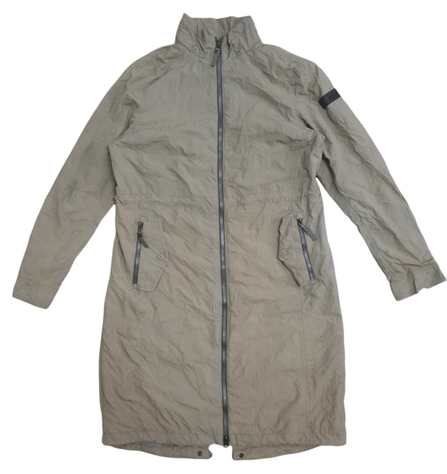 image of Sun Faded Eider Long Jacket in Brown, Women's (Size Small)