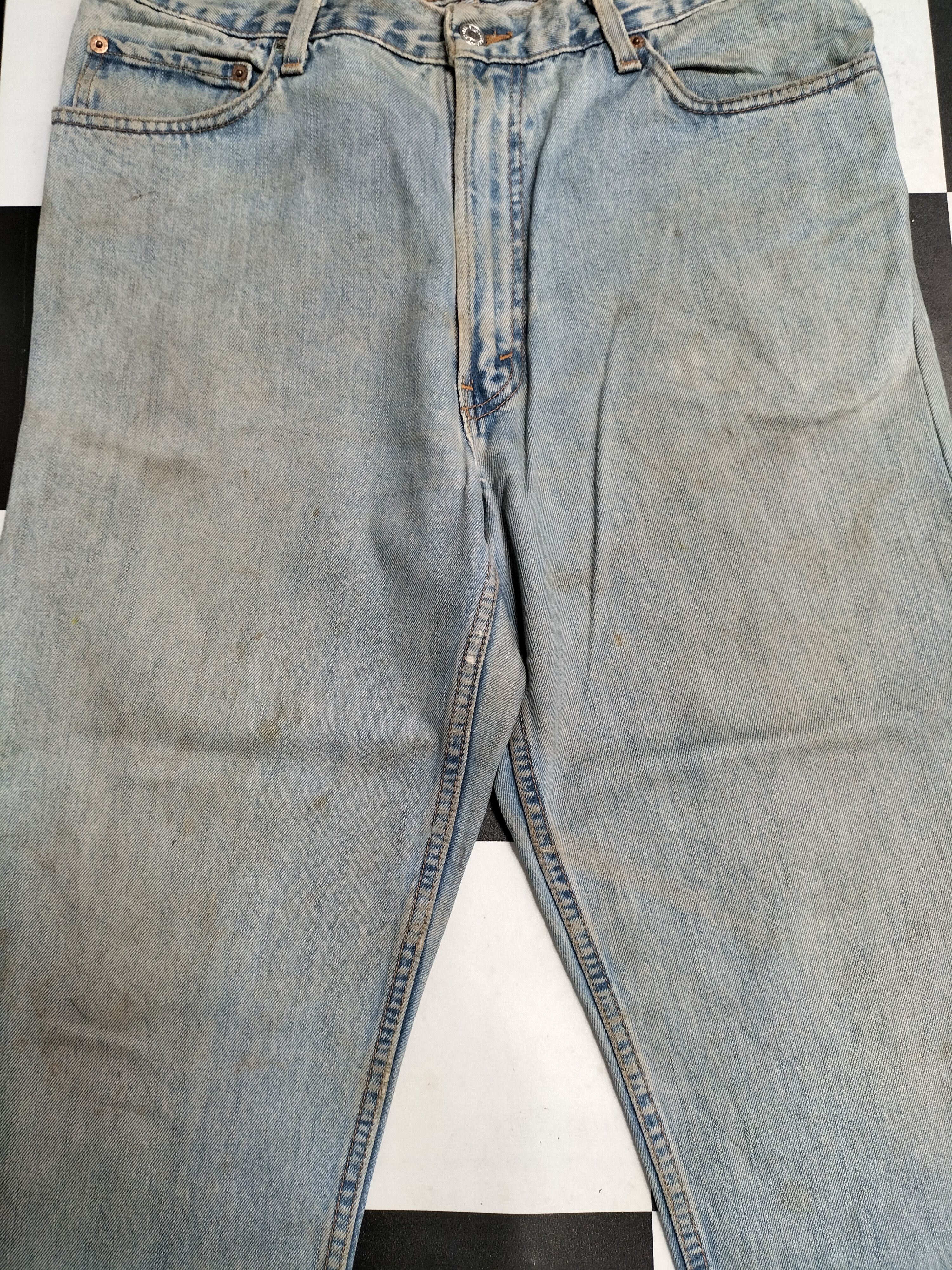 Levi's × Vintage Vintage Levis 550 Faded Denim Jean L465 Size US 35 - 3 Thumbnail