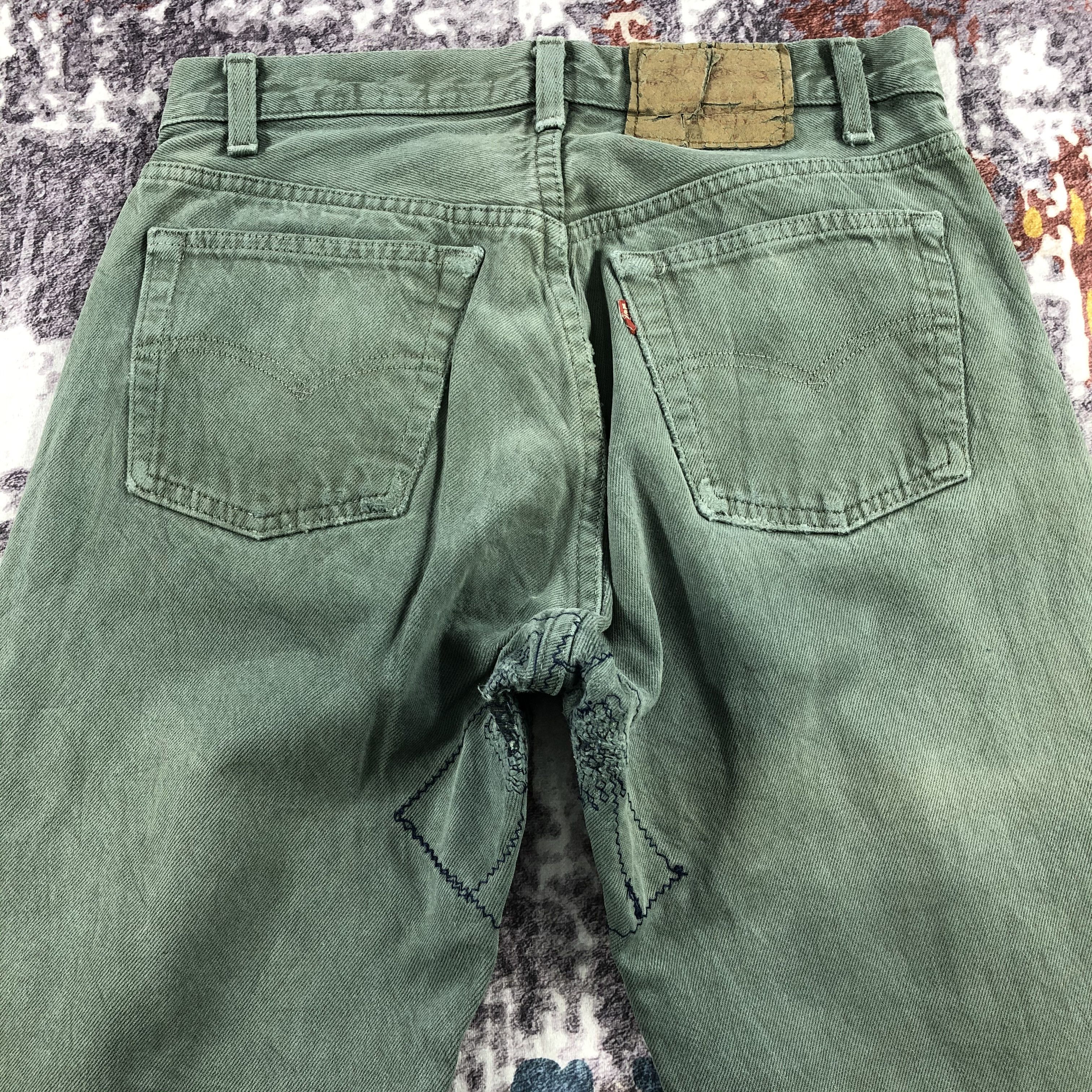 Levi's × Vintage 90s Vintage Ripped Levis 501 Jeans-JM2191 Size US 30 / EU 46 - 4 Thumbnail