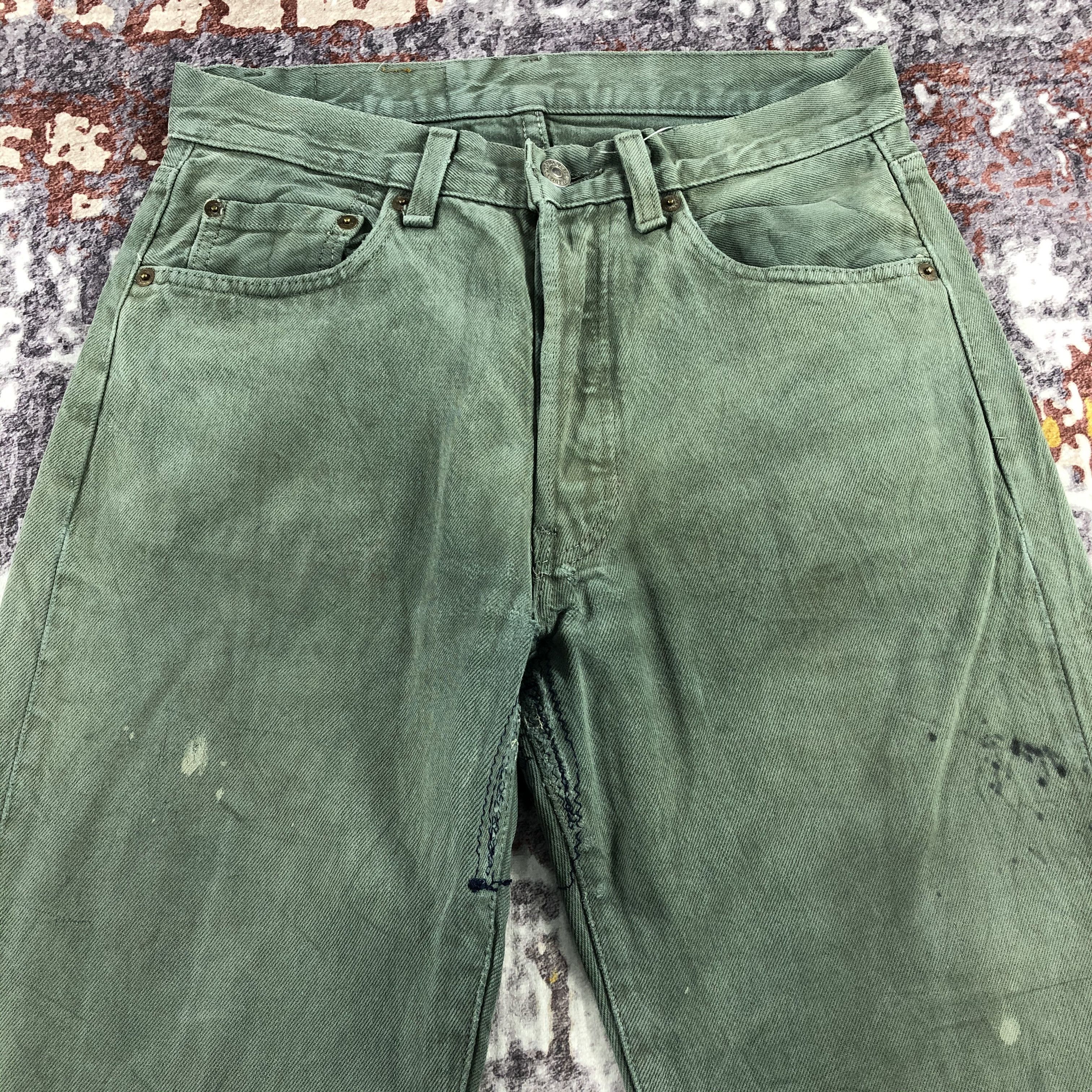Levi's × Vintage 90s Vintage Ripped Levis 501 Jeans-JM2191 Size US 30 / EU 46 - 3 Thumbnail