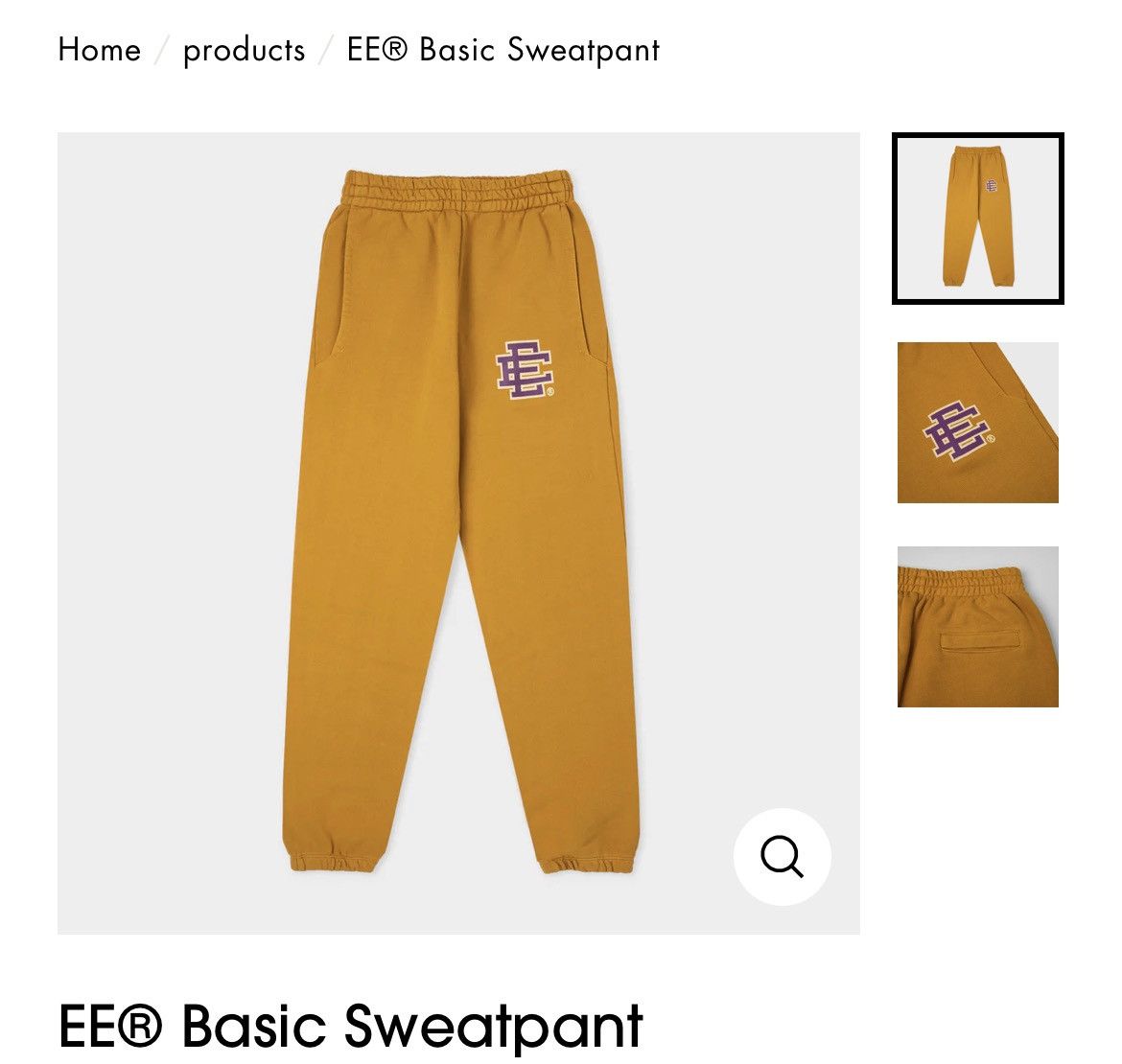 Eric Emanuel Eric Emanuel mustard yellow w purple EE sweatpants large Size US 32 / EU 48 - 1 Thumbnail