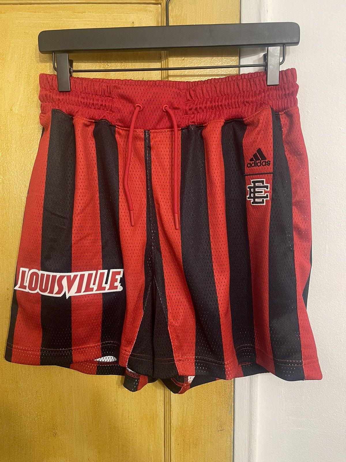 image of Ee X Adidas Louisville Shorts in Red, Men's (Size 32)