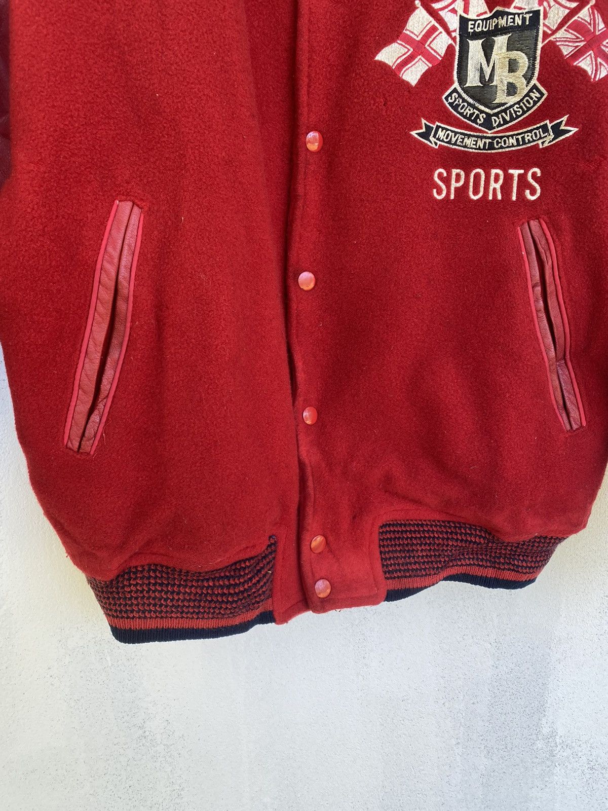 Japanese Brand 🔥Vintage Men’s Ba-Tsu Varsity Leather Jacket Size US L / EU 52-54 / 3 - 4 Thumbnail