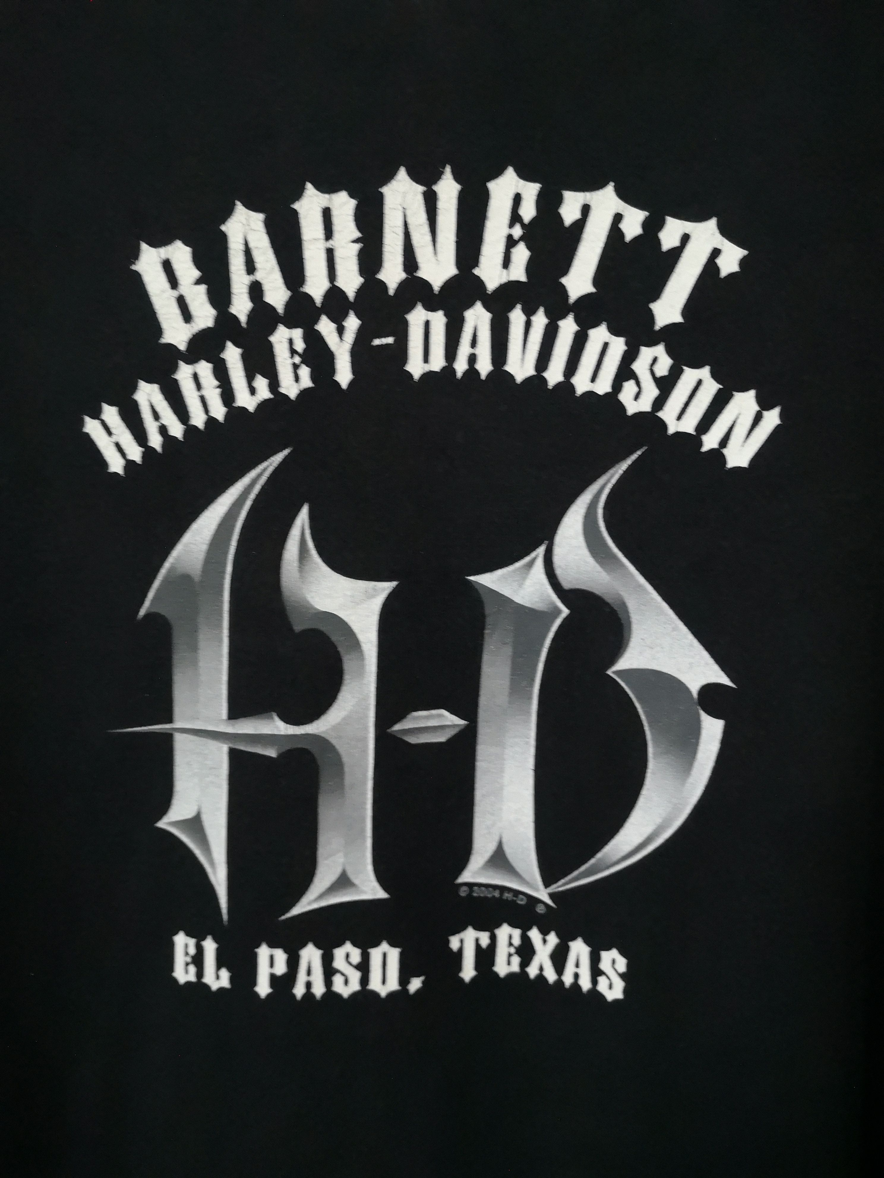 Harley Davidson 🔥 Vintage Harley Davidson Black T-shirt Size US XL / EU 56 / 4 - 4 Thumbnail