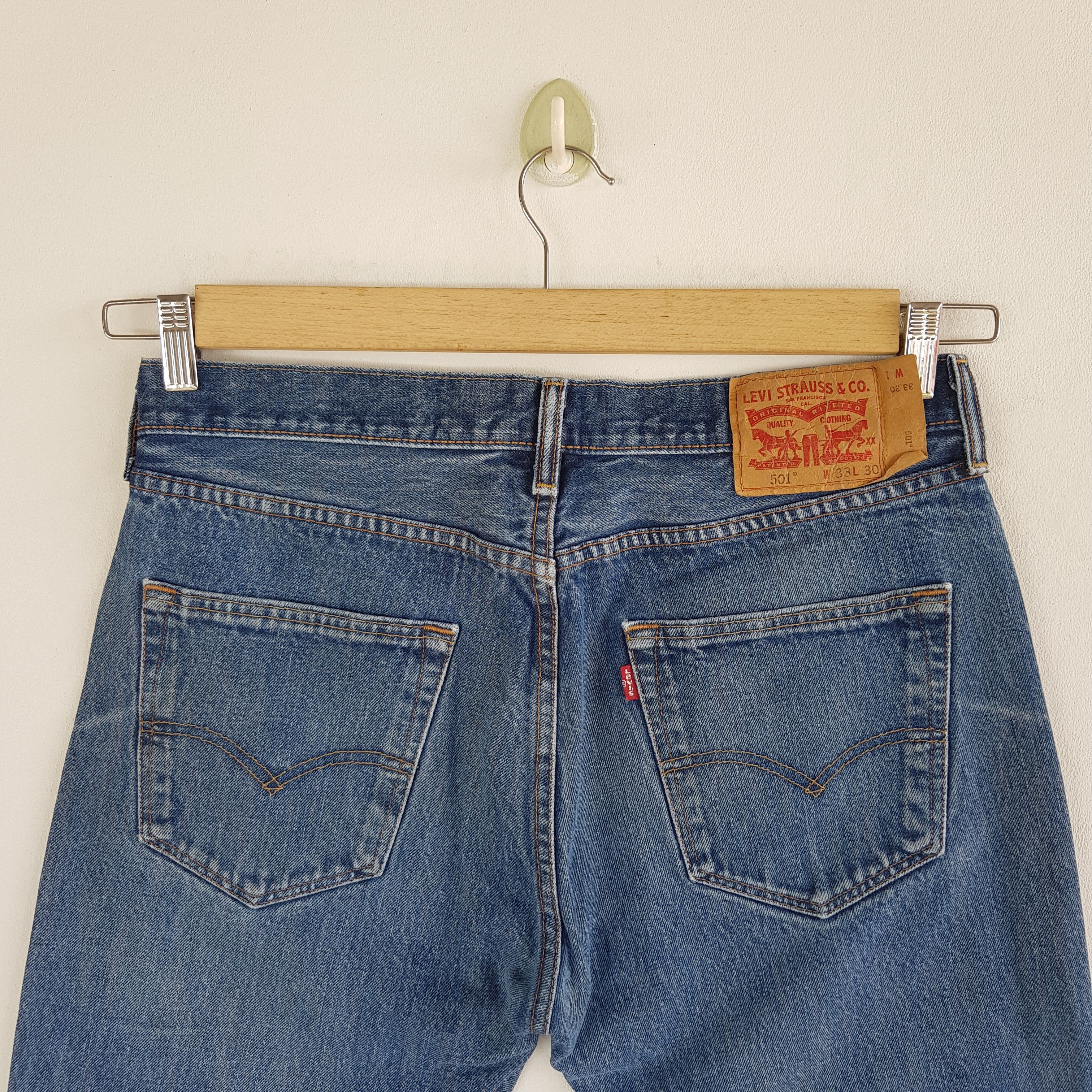 Vintage Levi's Distressed Released Hem Jeans Levis 501 Denim