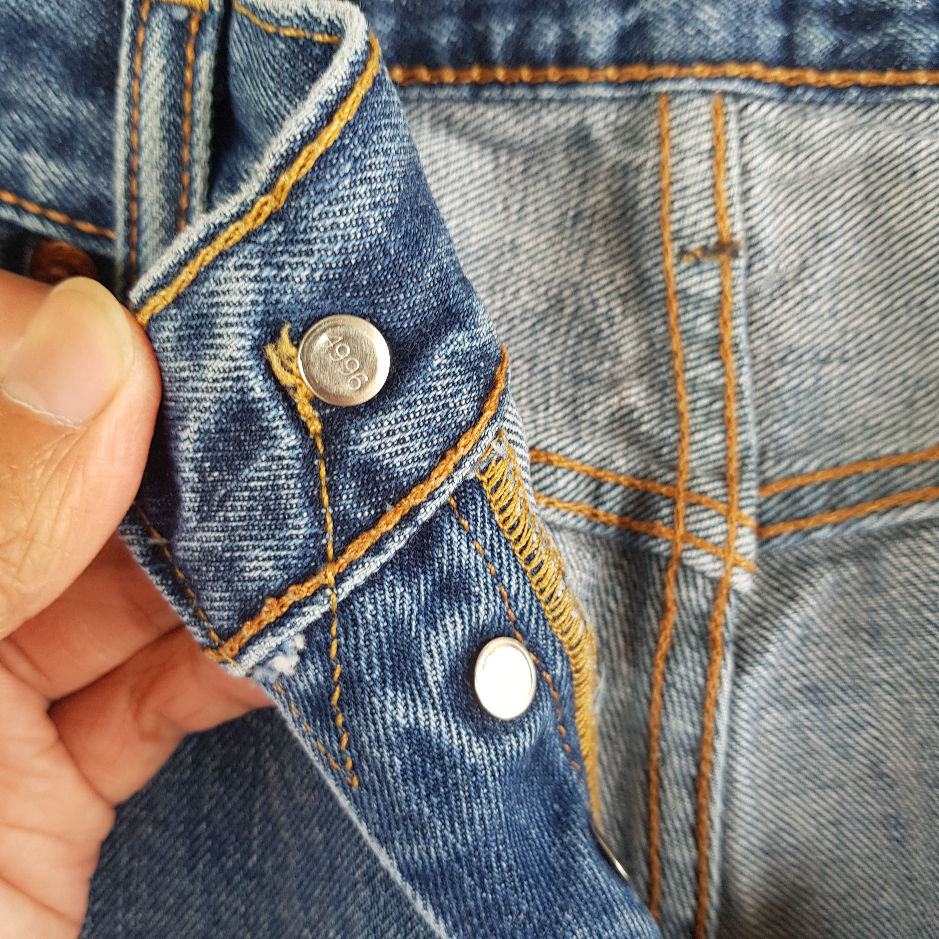 Vintage Levi's Distressed Released Hem Jeans Levis 501 Denim