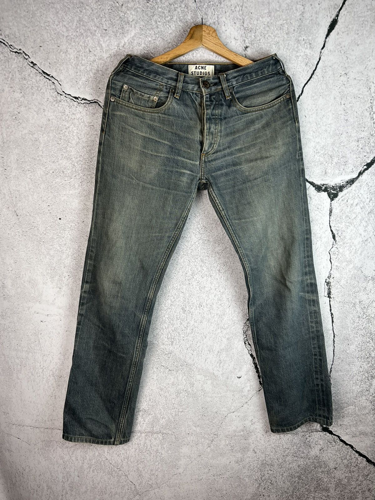 Vintage dark denim acne studios pants