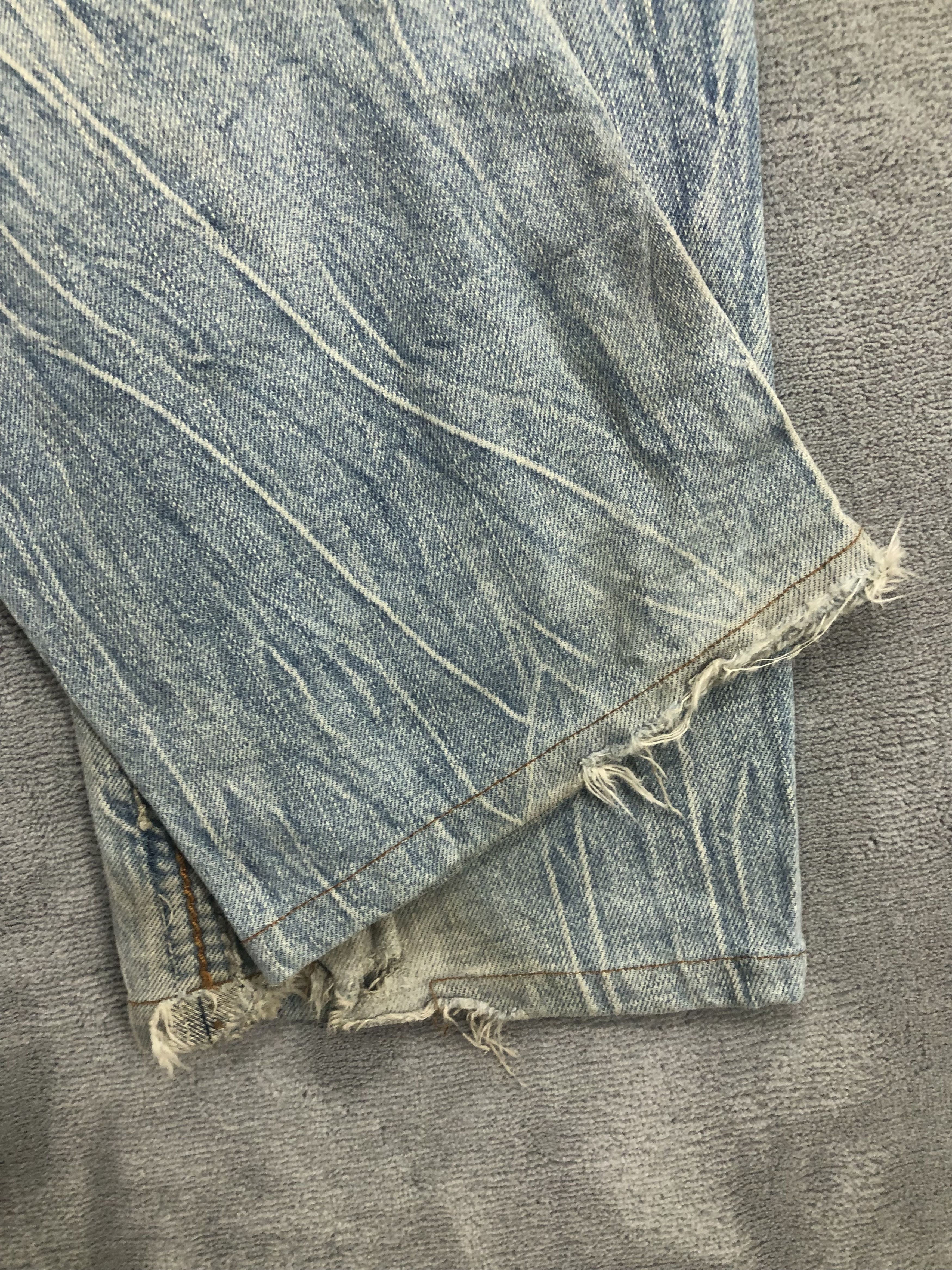 Japanese Brand × Jean Lucky Store Japanese Faded Denim Jeans 30x29 Size US 31 - 11 Thumbnail