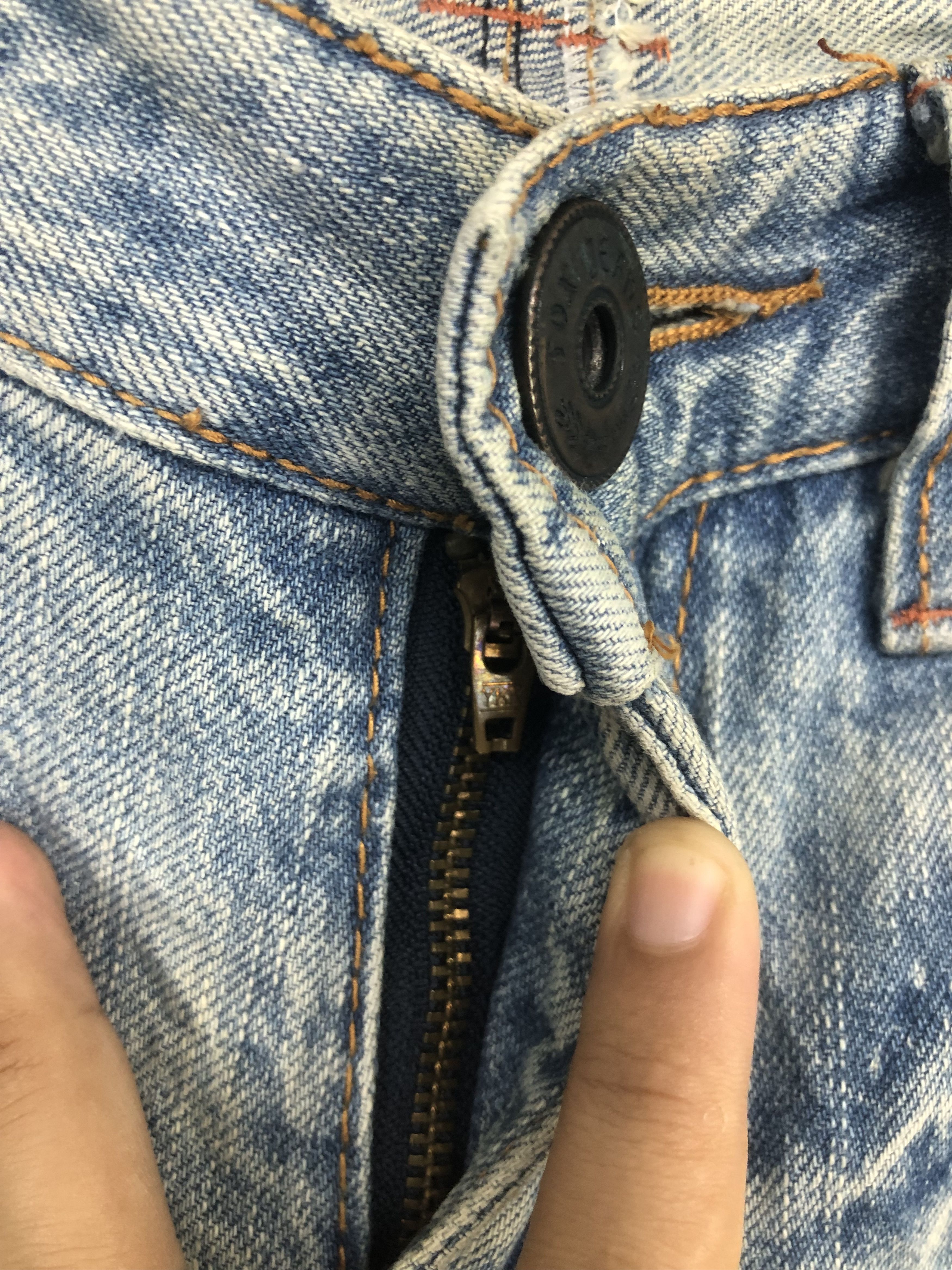 Japanese Brand × Jean Lucky Store Japanese Faded Denim Jeans 30x29 Size US 31 - 5 Thumbnail