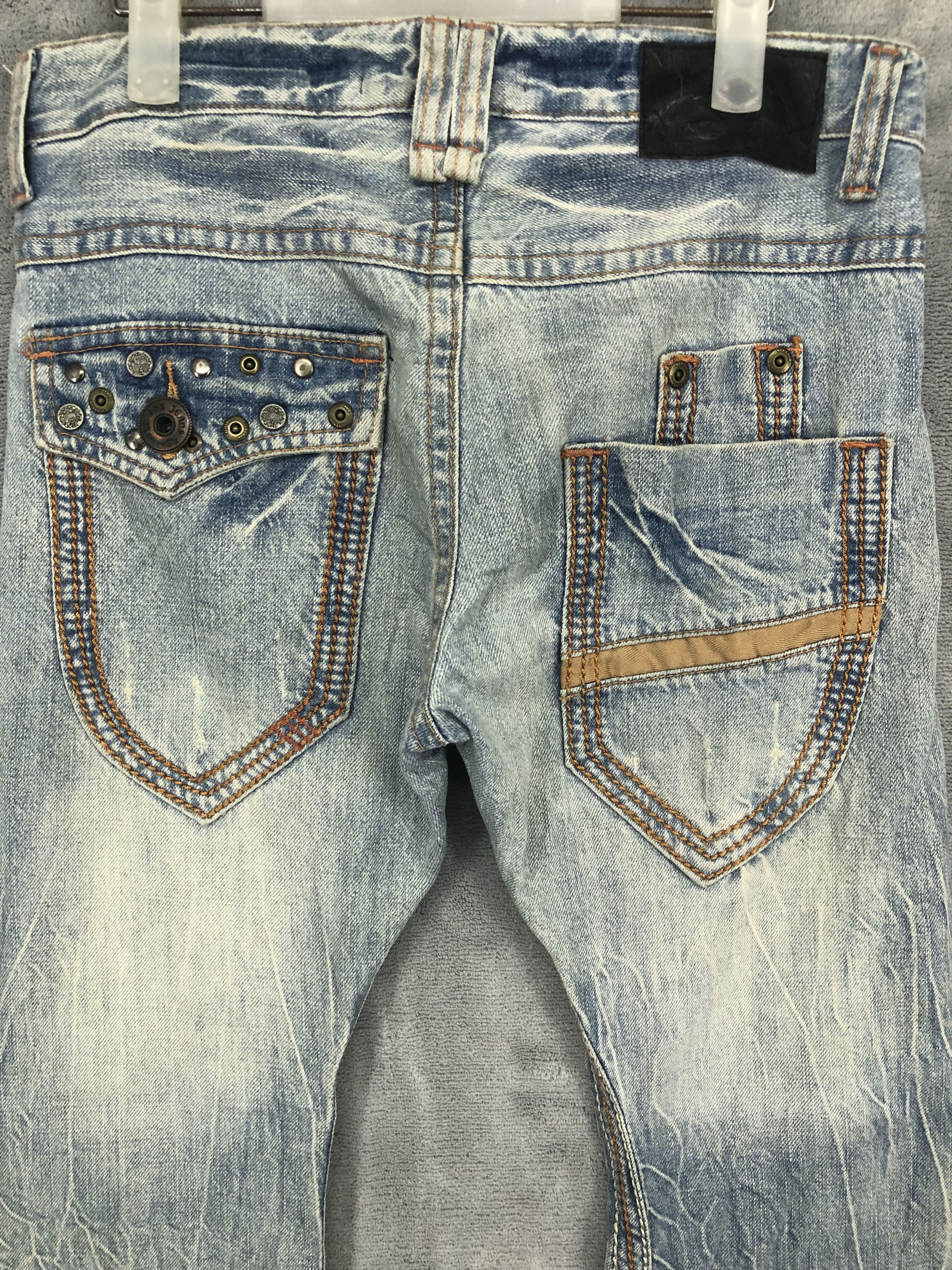 Japanese Brand × Jean Lucky Store Japanese Faded Denim Jeans 30x29 Size US 31 - 9 Thumbnail
