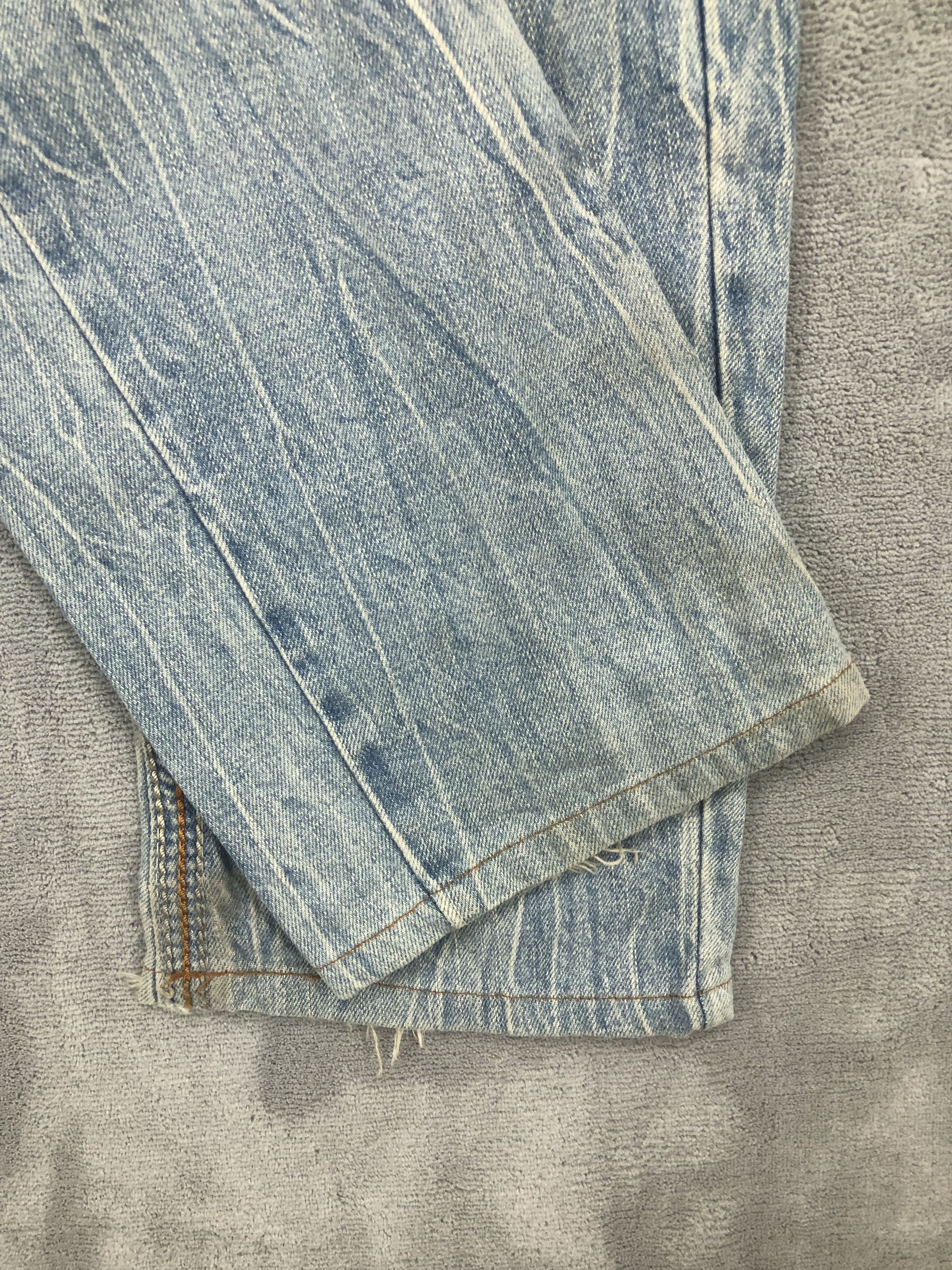 Japanese Brand × Jean Lucky Store Japanese Faded Denim Jeans 30x29 Size US 31 - 8 Thumbnail