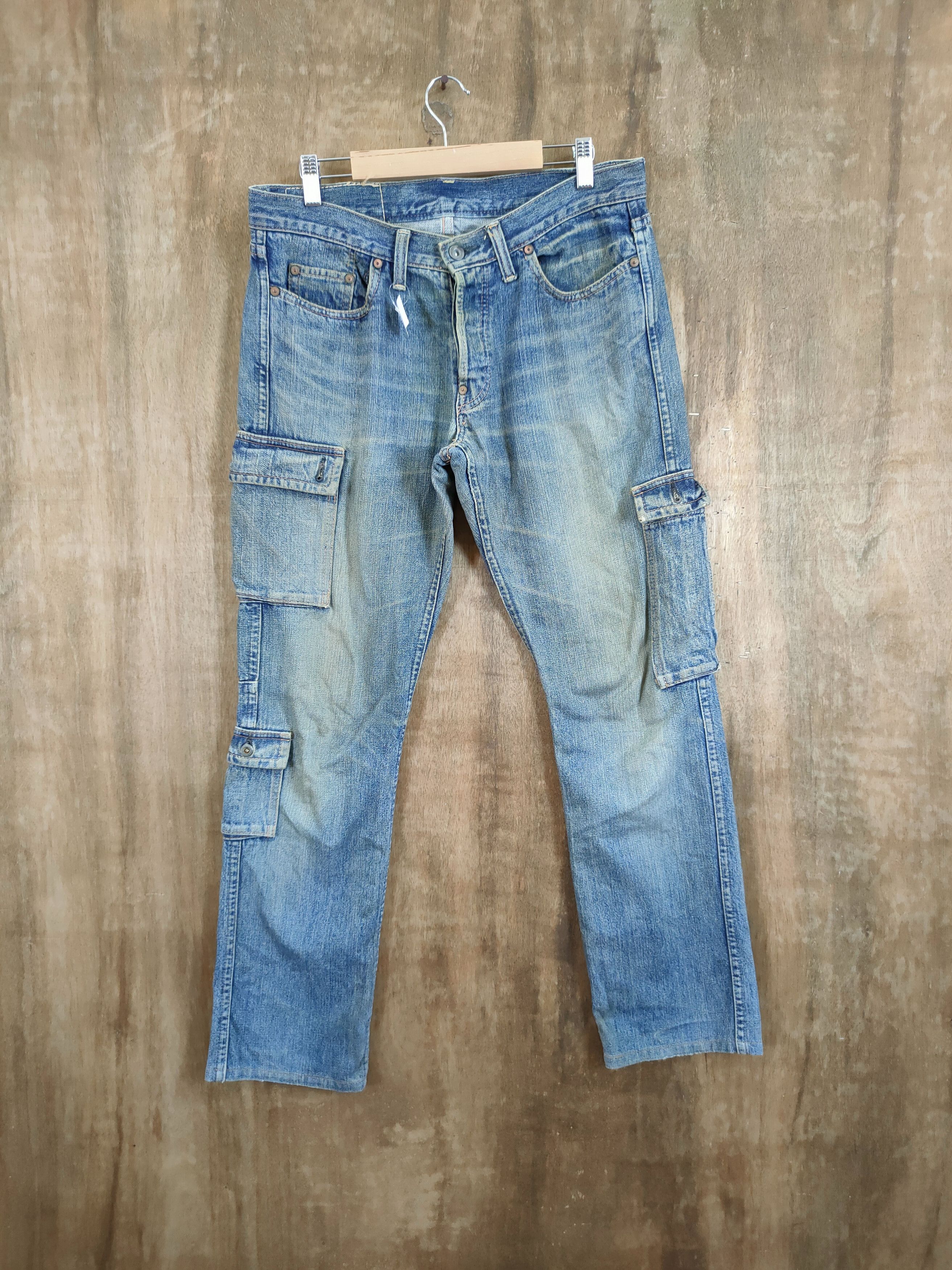 Johnbull DL John Bull Kojima Japan multipocket denim jeans #46-896 Size US 33 - 1 Thumbnail