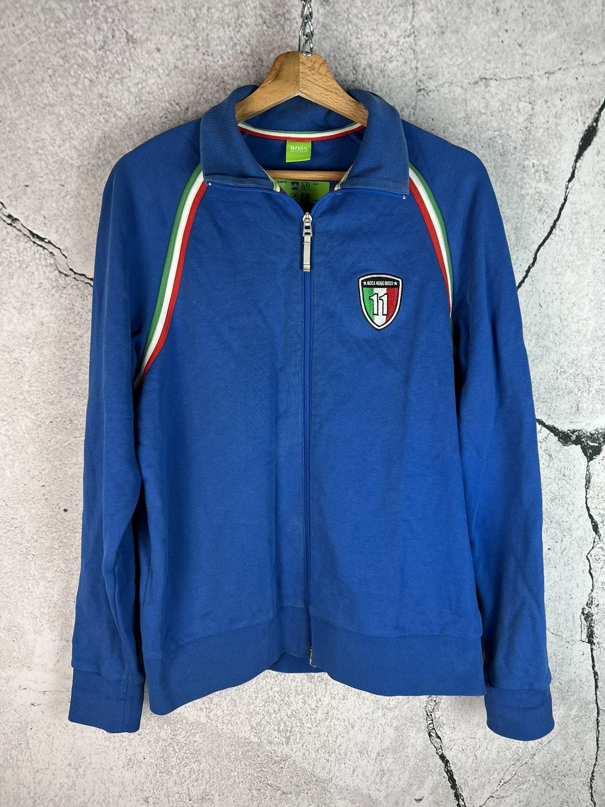 Hugo Boss Hugo Boss football Italian Italy zip sweatshirt Size US L / EU 52-54 / 3 - 1 Thumbnail